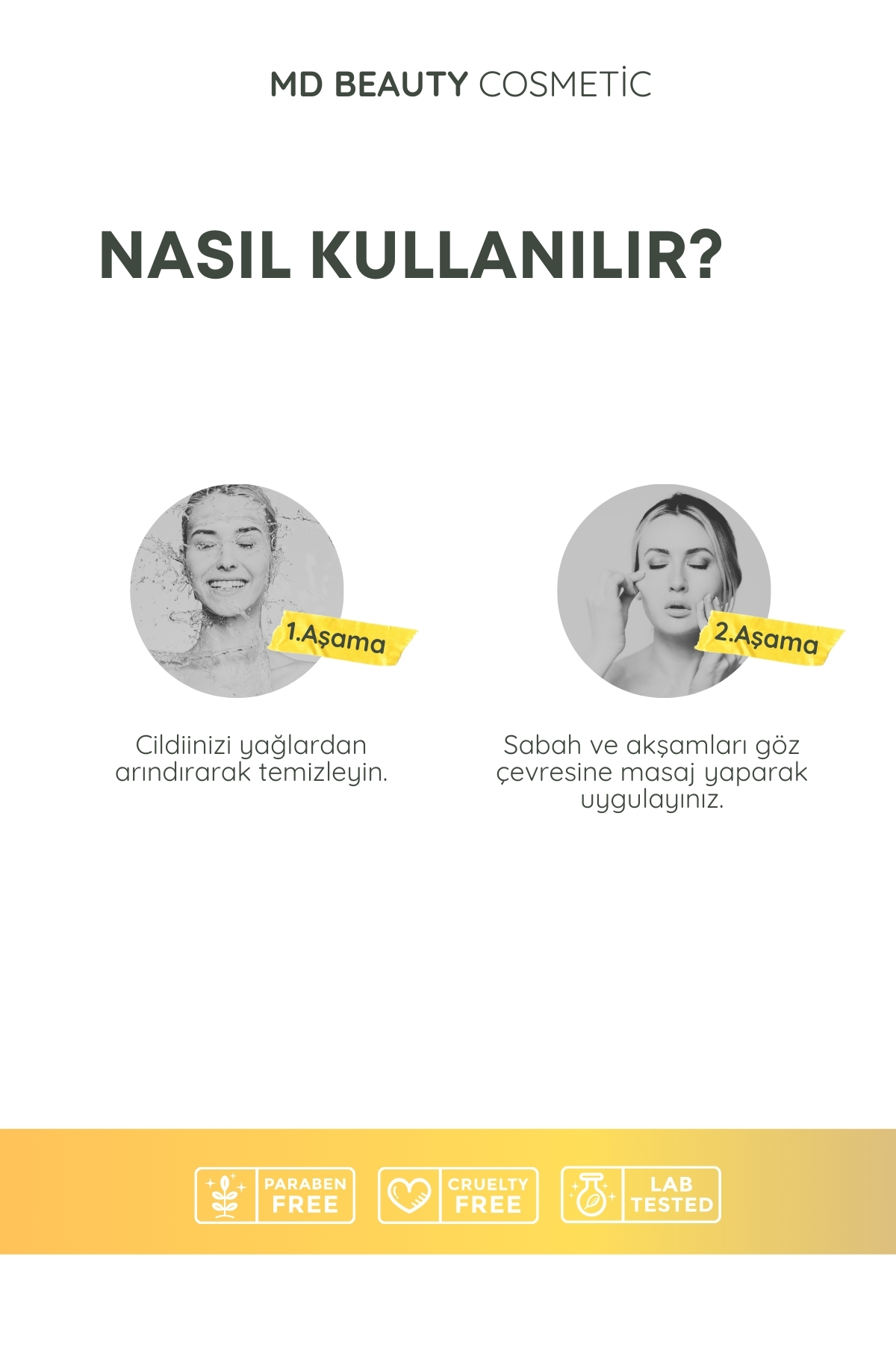 سرم دور چشم ویتامین C MDBeauty با خاصیت روشن کنندگی 10 میلی لیتر md beauty