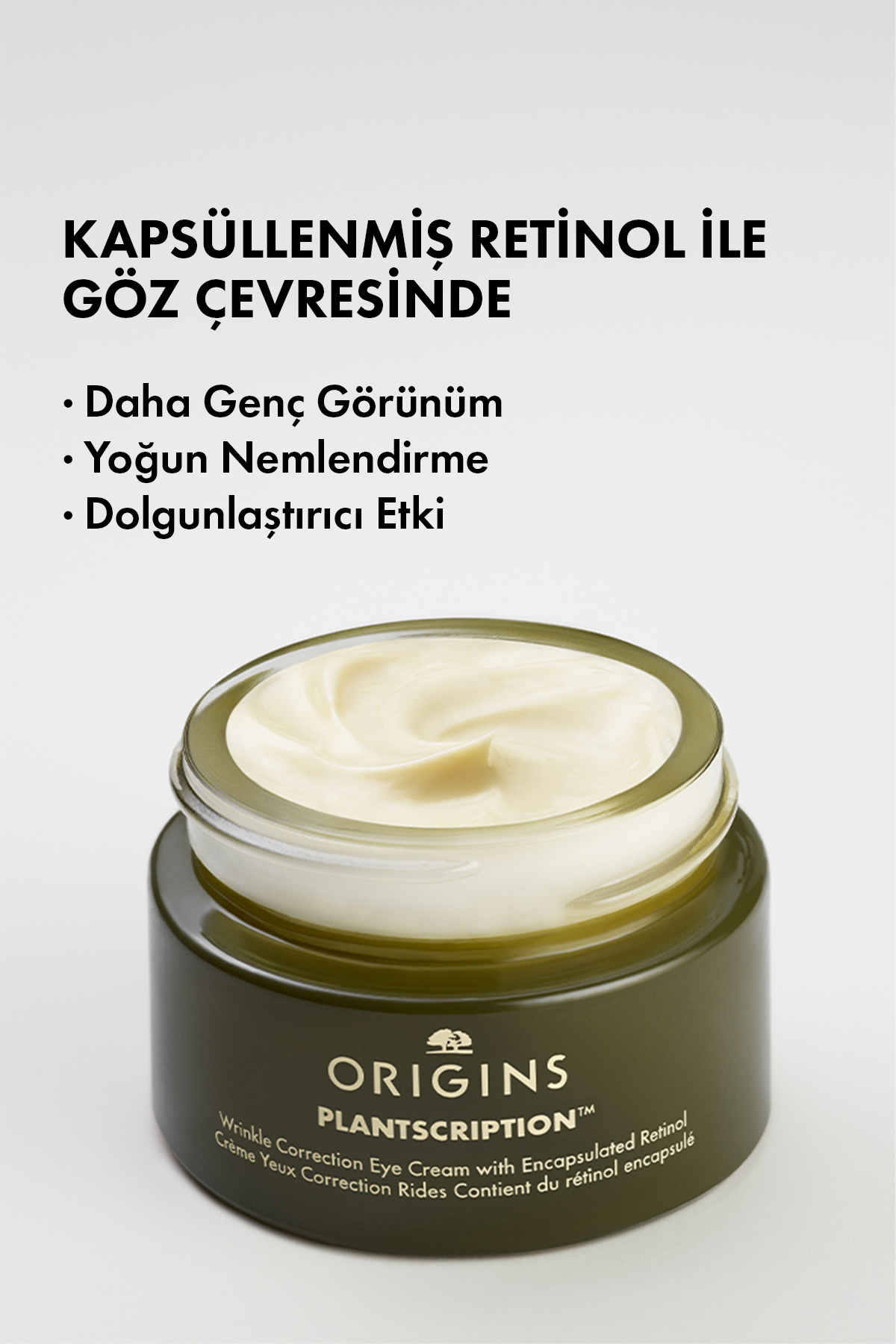 Origins کرم چشم ضد چین و چروک با رتینول کپسوله شده PlantScription ™ 15 میلی لیتر