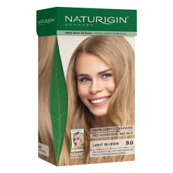 کیت رنگ مو ناتوریژین Naturigin شماره 9.0 بلوند طبیعی بسیار ملایم