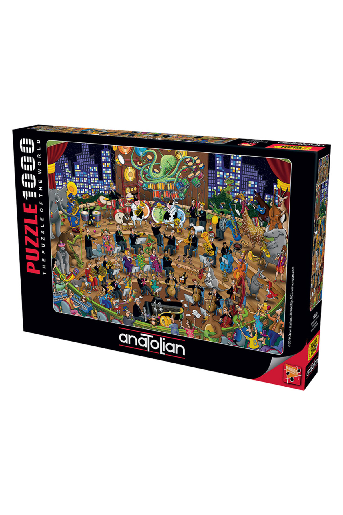 پازل اره منبت کاری مویی 1000 قطعه کنسرت سمپاتیک 1090 Anatolian Puzzle