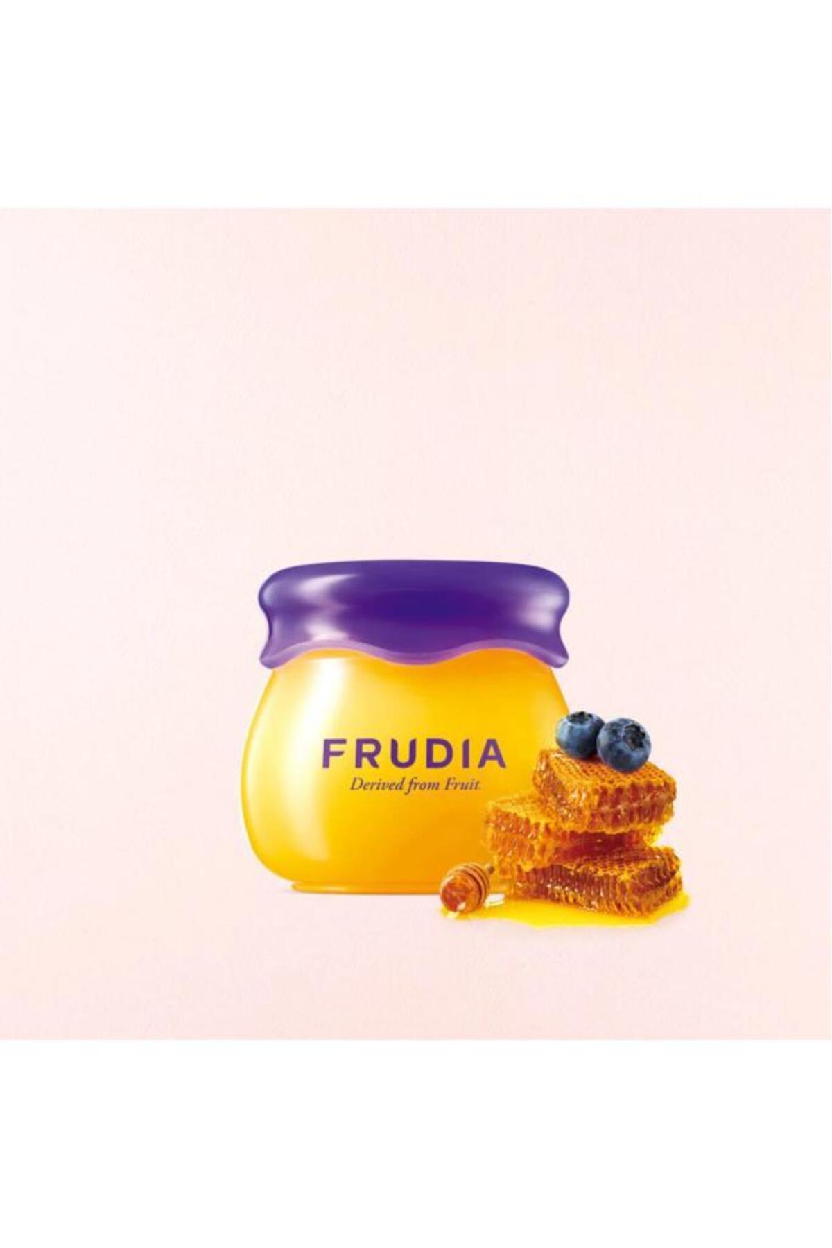 بالم لب مرطوب‌کننده بلوبری فرویدیا FRUDIA 10G سفید