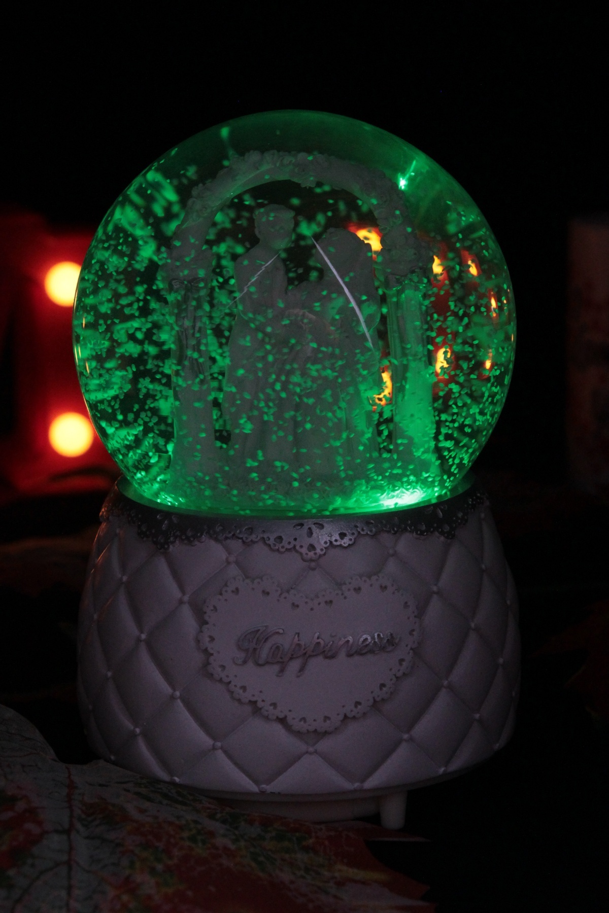 گوی برفی SNOW GLOBE اسپری شده موزیکال سبک هدیه معنادار برای عاشق از ترکیه moryconcept