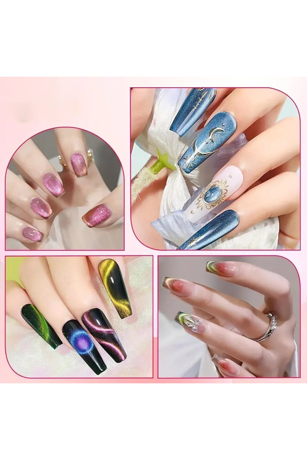لاک ناخن کدی‌گوزی 5 در 1 با مگنت مخصوص aba nails