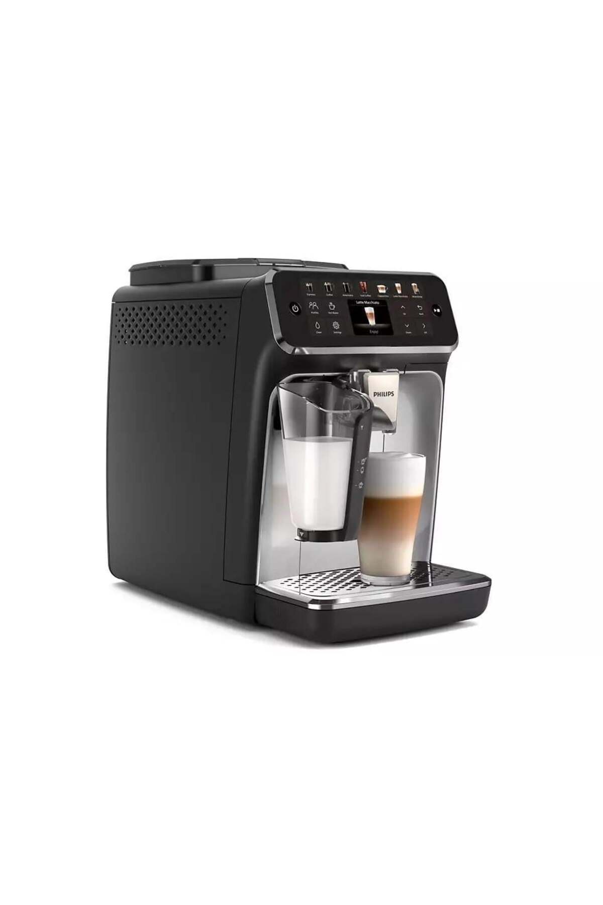 دستگاه اسپرسو و کاپوچینو اسپرسوساز تمام اتوماتیک PREMIUM ELITE LATTEGO 12 نوشیدنی گرم سرد دم بی صدا EP4446 اورجینال Philips