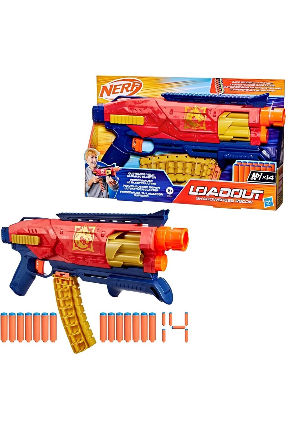 اسباب بازی های فیگور دیگر TOY LOADOUT SHADOWSPEED RECON اورجینال Nerf