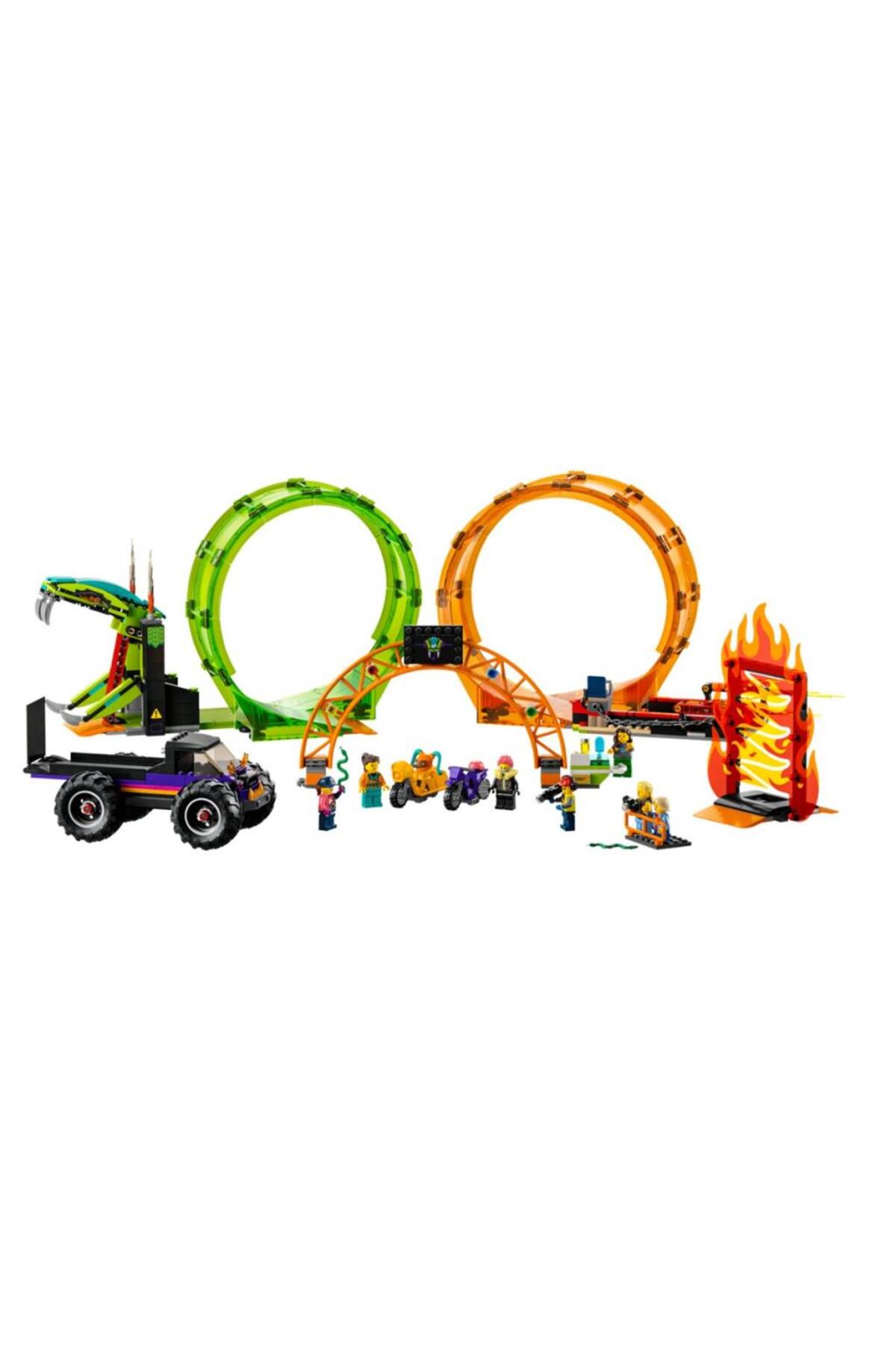 بازی های رومیزی NESSIWORLD 60339 CITY DOUBLE RING SHOW ARENA 598 قطعه +7 سال اورجینال LEGO