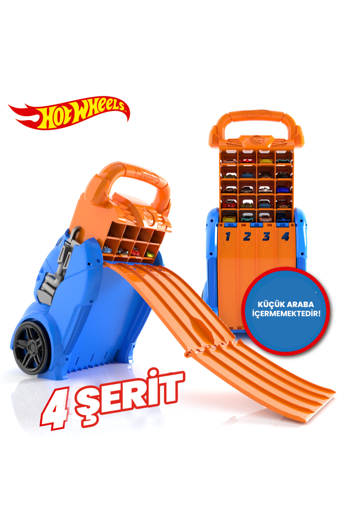 ماشین اسباب بازی MULTI LAUNCHER CASE 20 CARS STORAGE AND RAMP HWCC14 هات ویلز اورجینال HOT WHEELS