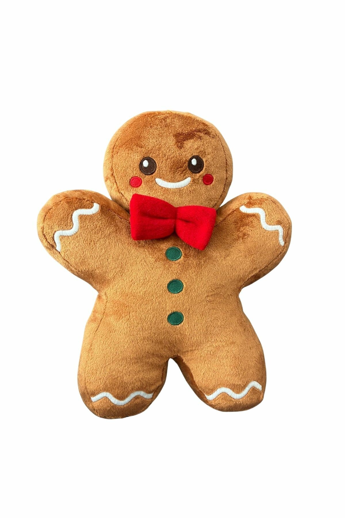 اسباب بازی های پشمی بالش GINGERBREAD MAN PLUSH, SLEEPING COMPANION کریسمس TOY پارچه پر تایلندی 32 سانتی متر eco sepet