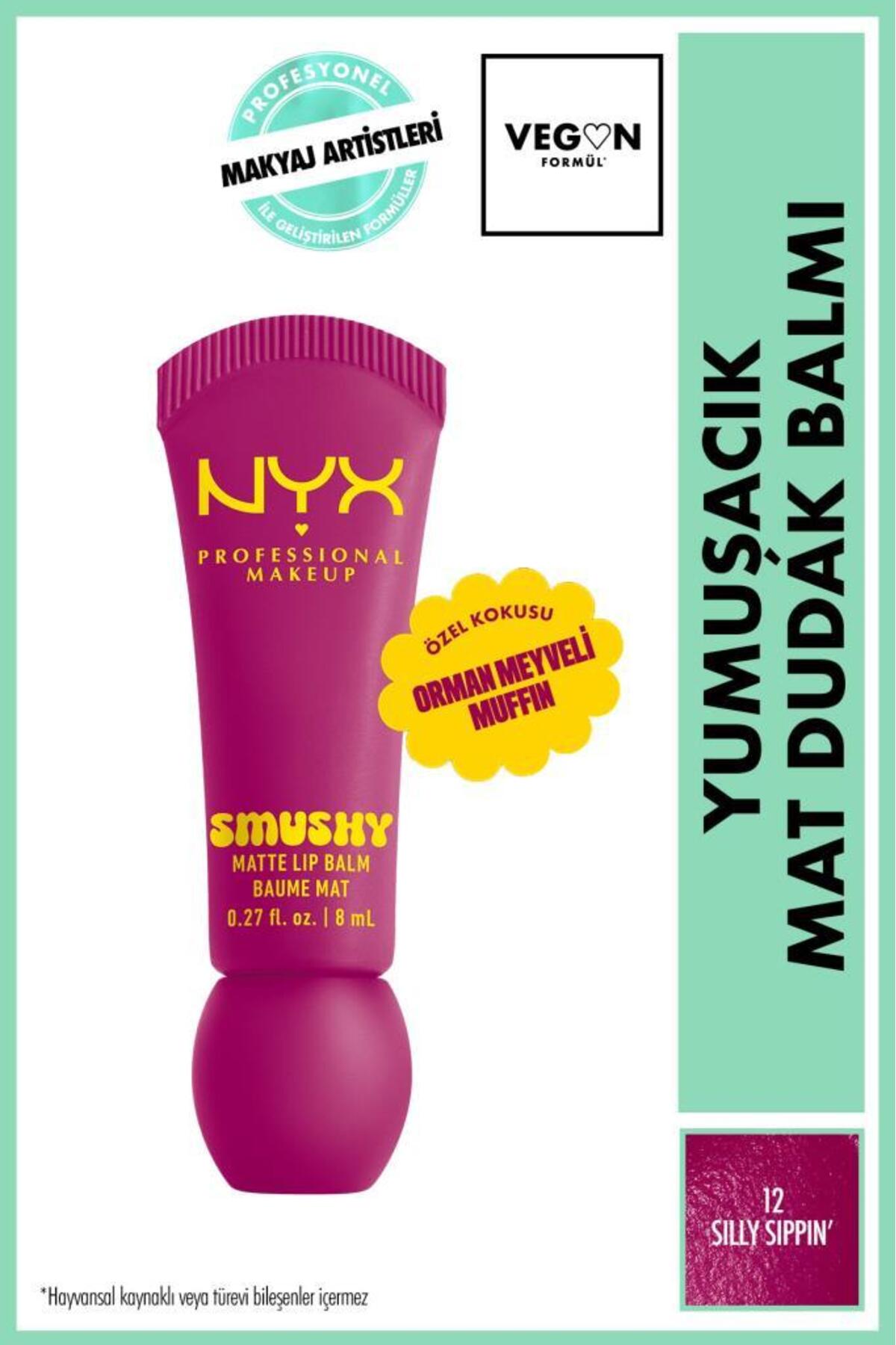 رژ لب بالم مات نرم اسموشی 12 SILLY SIPPIN' NYX Professional Makeup