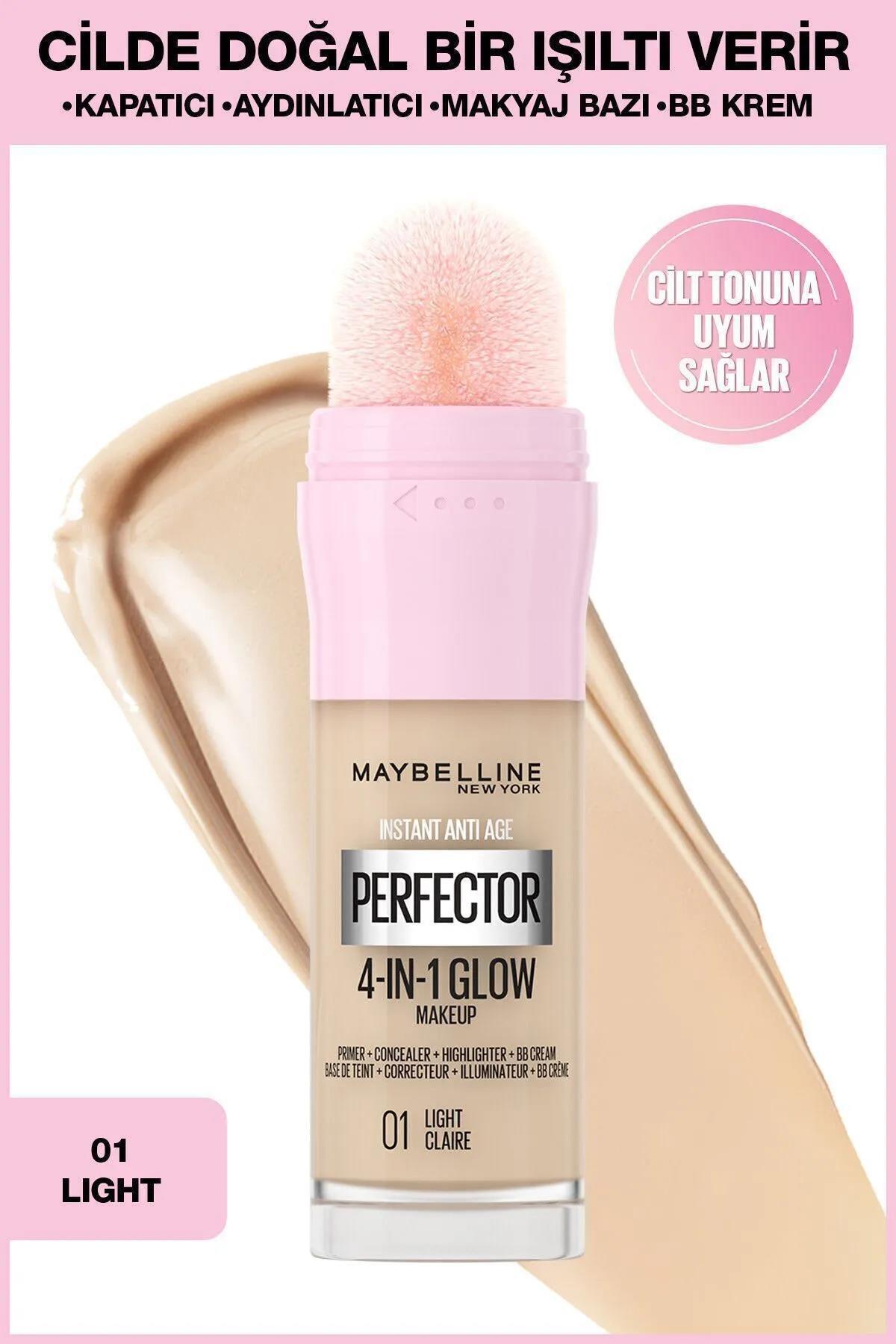 فونداسیون یکپارچه Instant Perfector Glow - رنگ 01 Light - حجم 20  میبلین Maybelline