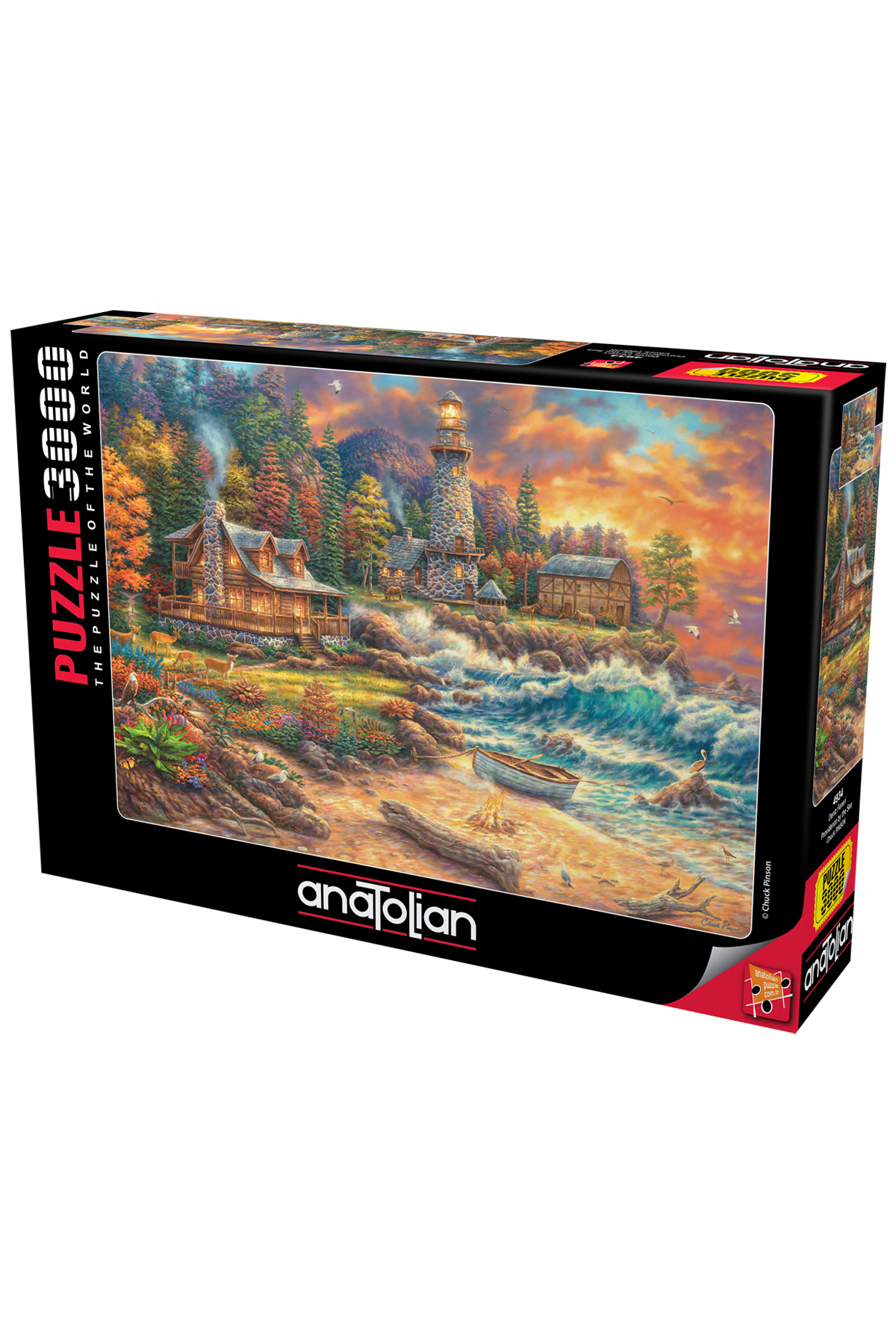 پازل 3000 تکه اره منبت کاری مویی فانوس دریایی 4934 از ترکیه Anatolian Puzzle