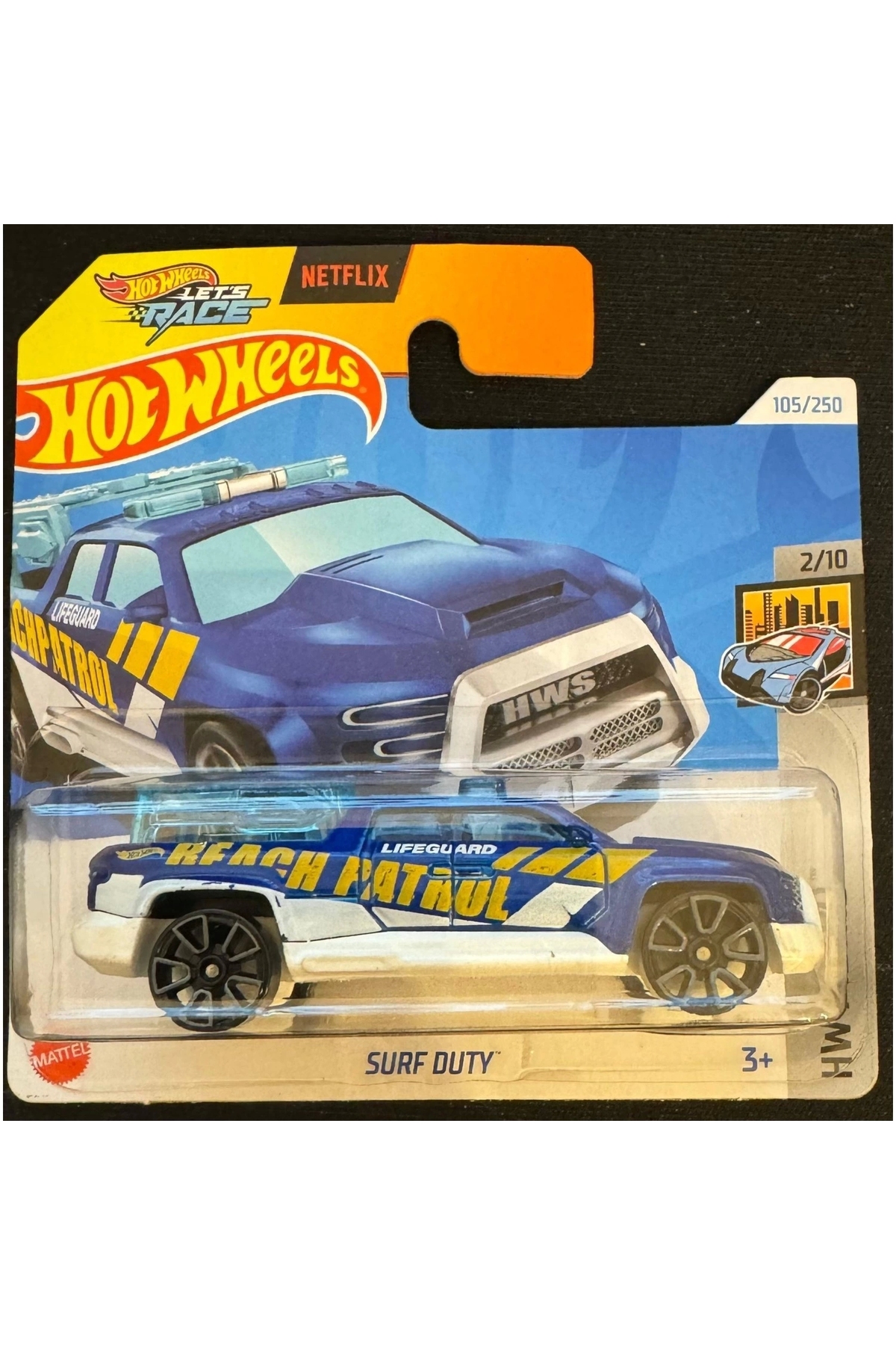 ماشین اسباب بازی SINGES SURF DUTY HTB14 هات ویلز اورجینال HOT WHEELS