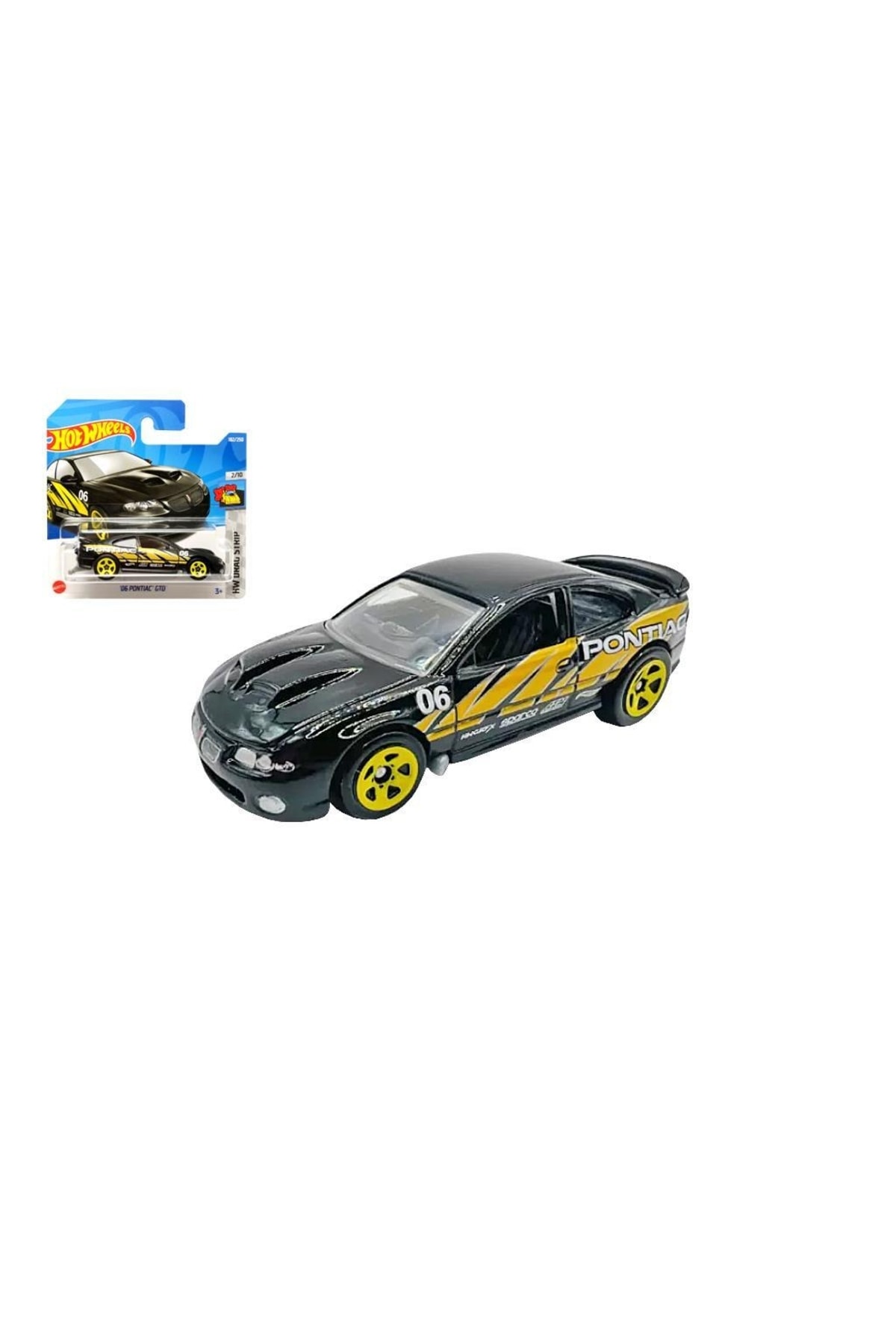 ماشین اسباب بازی SINGLE CARS 06 PONTIAC GTO HCX70 هات ویلز اورجینال HOT WHEELS