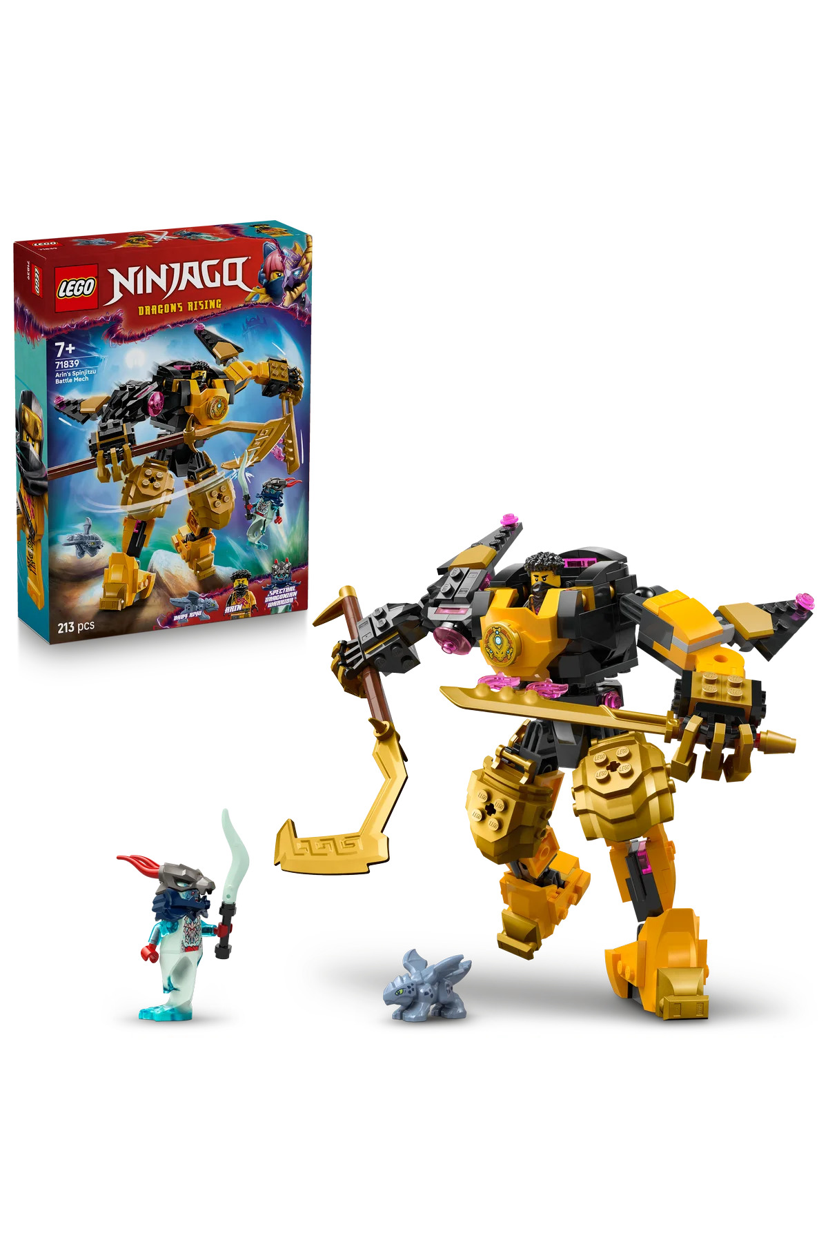 لگو و اسباب بازی های ساخت محور ® NINJAGO® ARIN'S SPINJITZU BATTLE ROBOT 71839 مجموعه ساختمانی خلاقانه برای کودکان 7 سال به بالا 213P از ترکیه LEGO