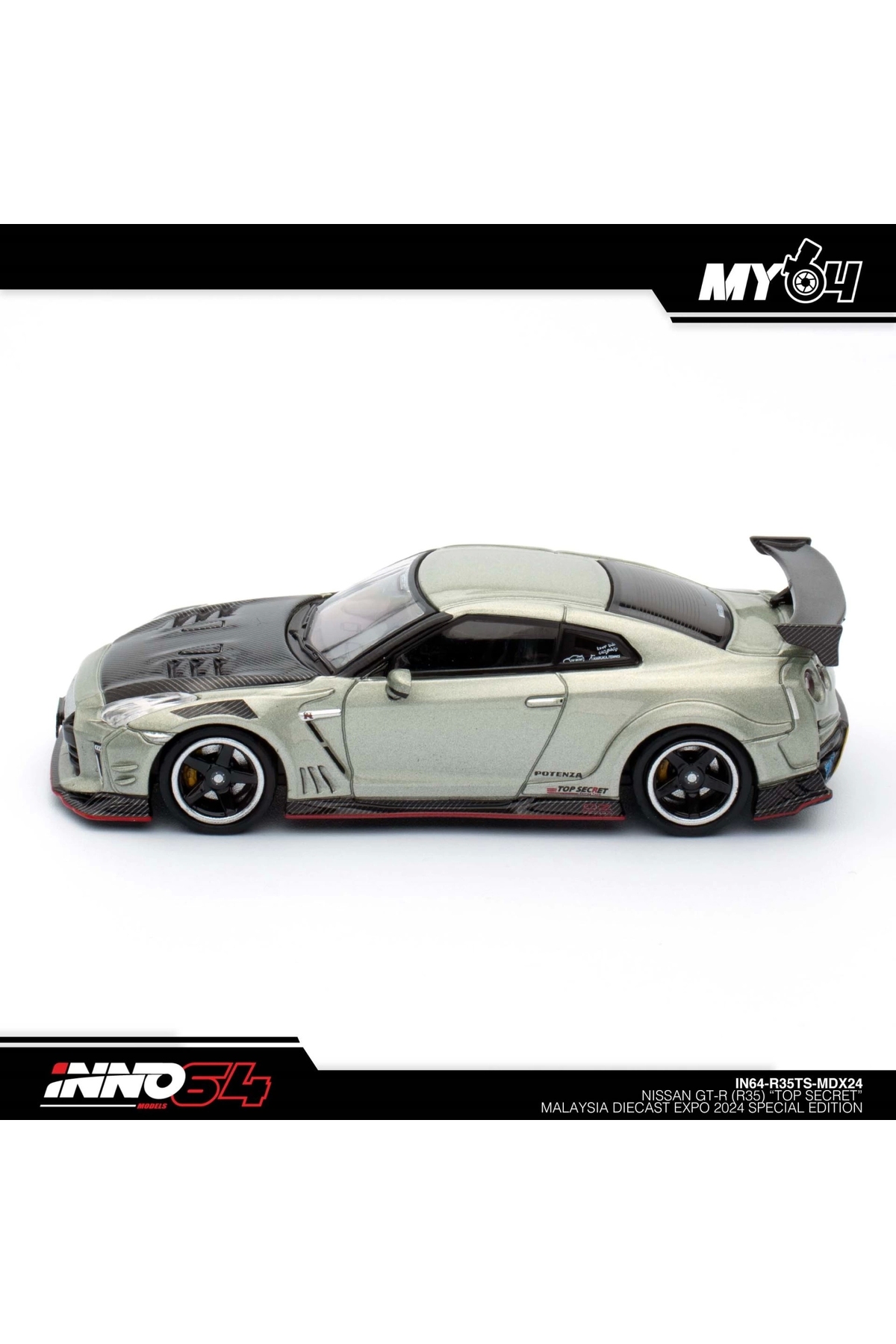 مدل خودرو INNO 1 64 NISSAN SKYLINE GT R R35 فوق سری MALAYSIA DIECAST EXPO 2024 اورجینال Inno 64 Models