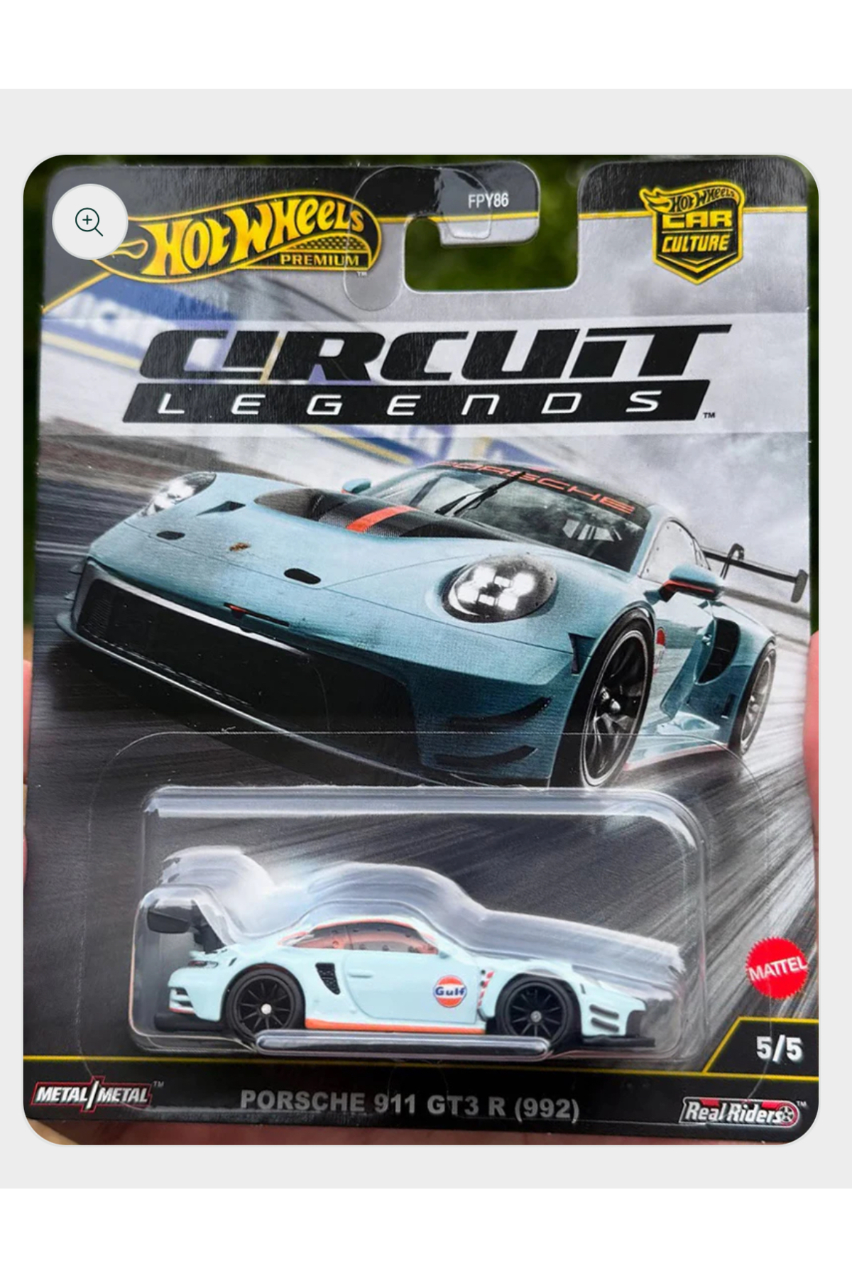 ماشین اسباب بازی CIRCUIT LEGENDS PORSCHE 911 GT3 R 992 از ترکیه HOT WHEELS