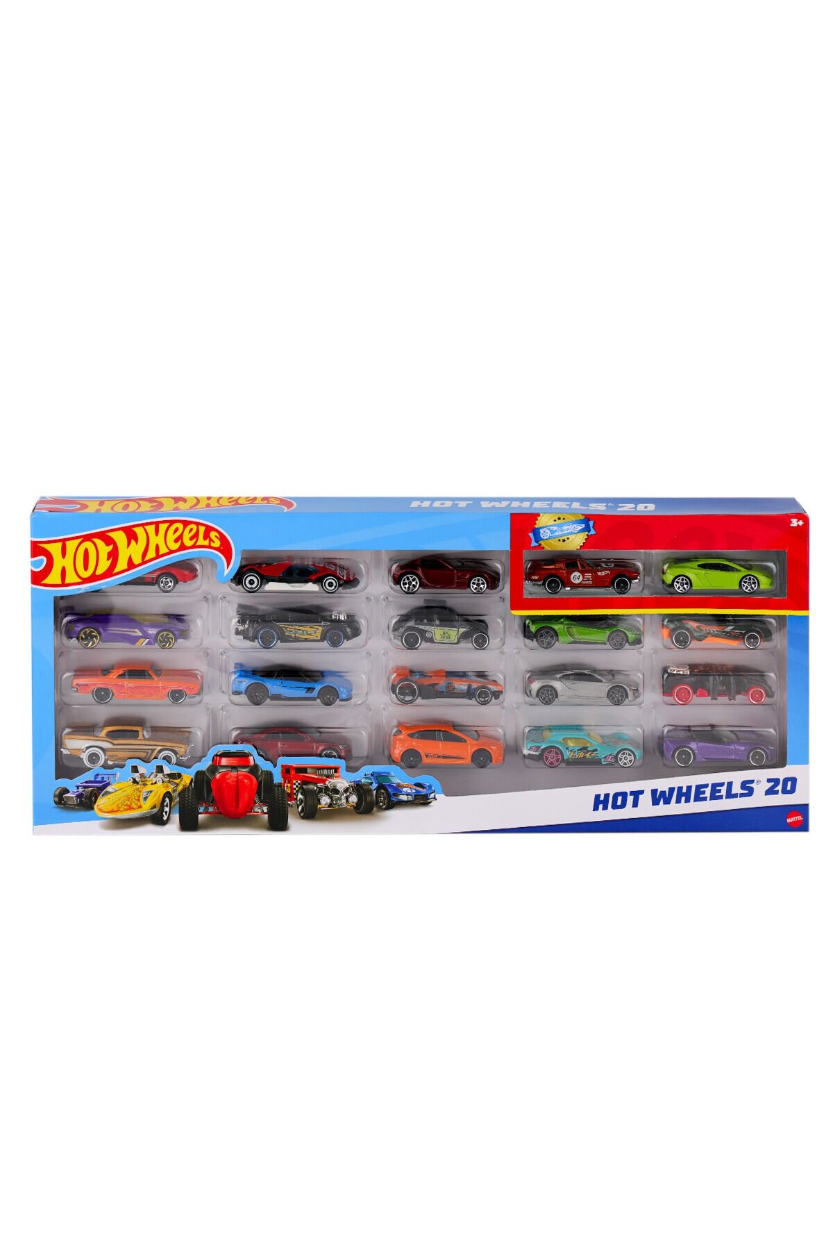 مدل خودرو ست ماشین 20 تکه H7045 HOT WHEELS اورجینال HOT WHEELS