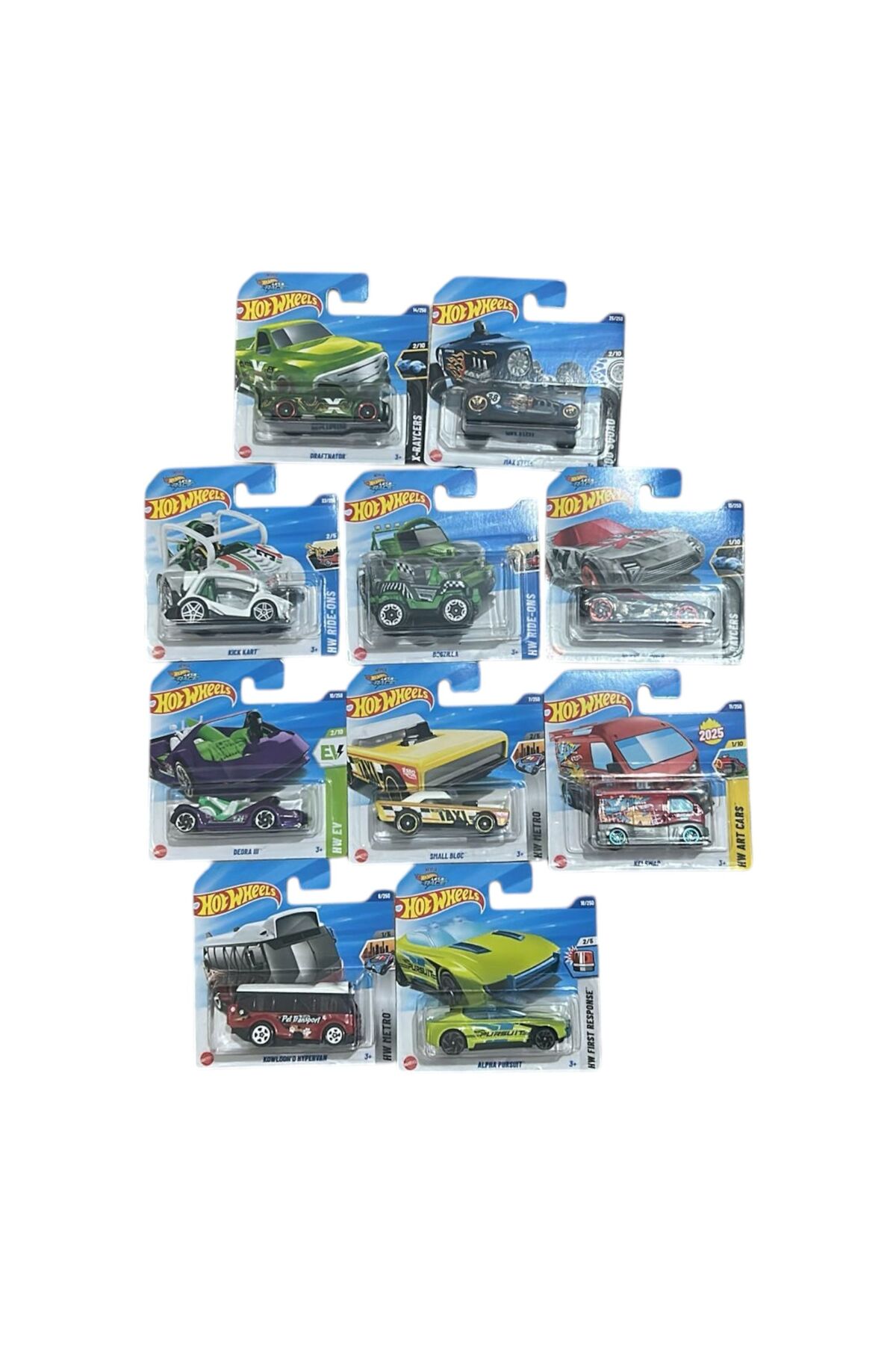ماشین اسباب بازی 10 ست استارت ده مدل مختلف کیس 2025 از ترکیه HOT WHEELS