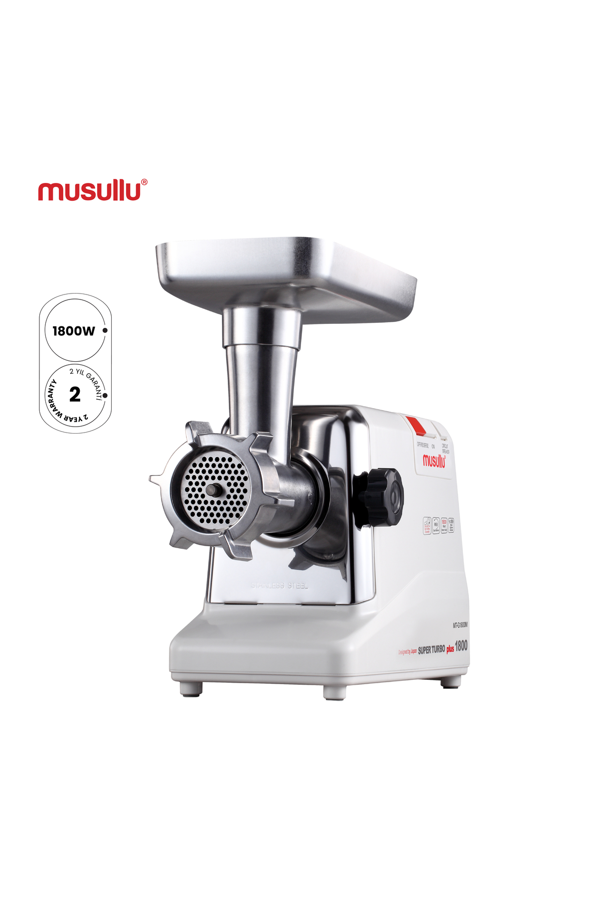 چرخ گوشت صافی ریز کن 1800 واتی اورجینال Musullu