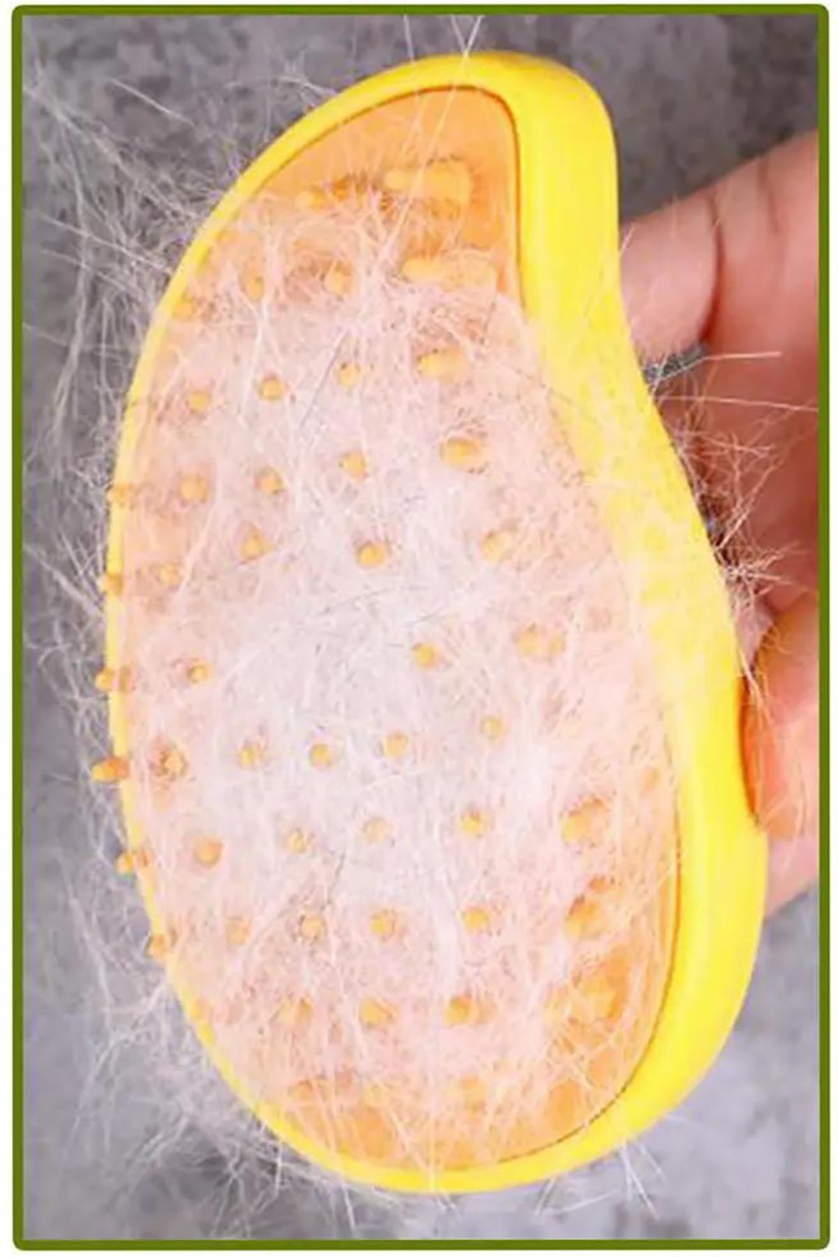 ست برس و شانه بخاردار گربه و سگ گامپوس Gampus با برس سیلیکونی نرم