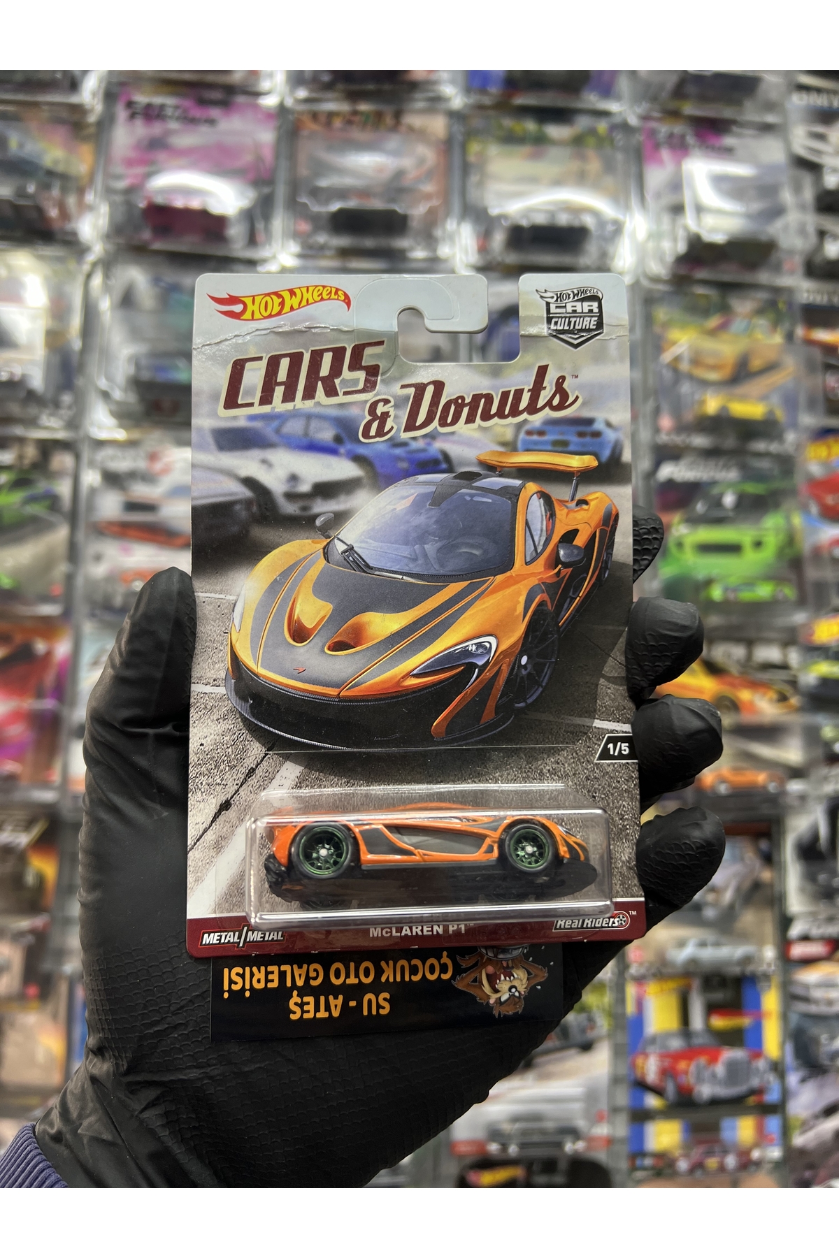 ماشین اسباب بازی CARS DONUTS MC LAREN P1 1.64 بسیار کمیاب از ترکیه HOT WHEELS