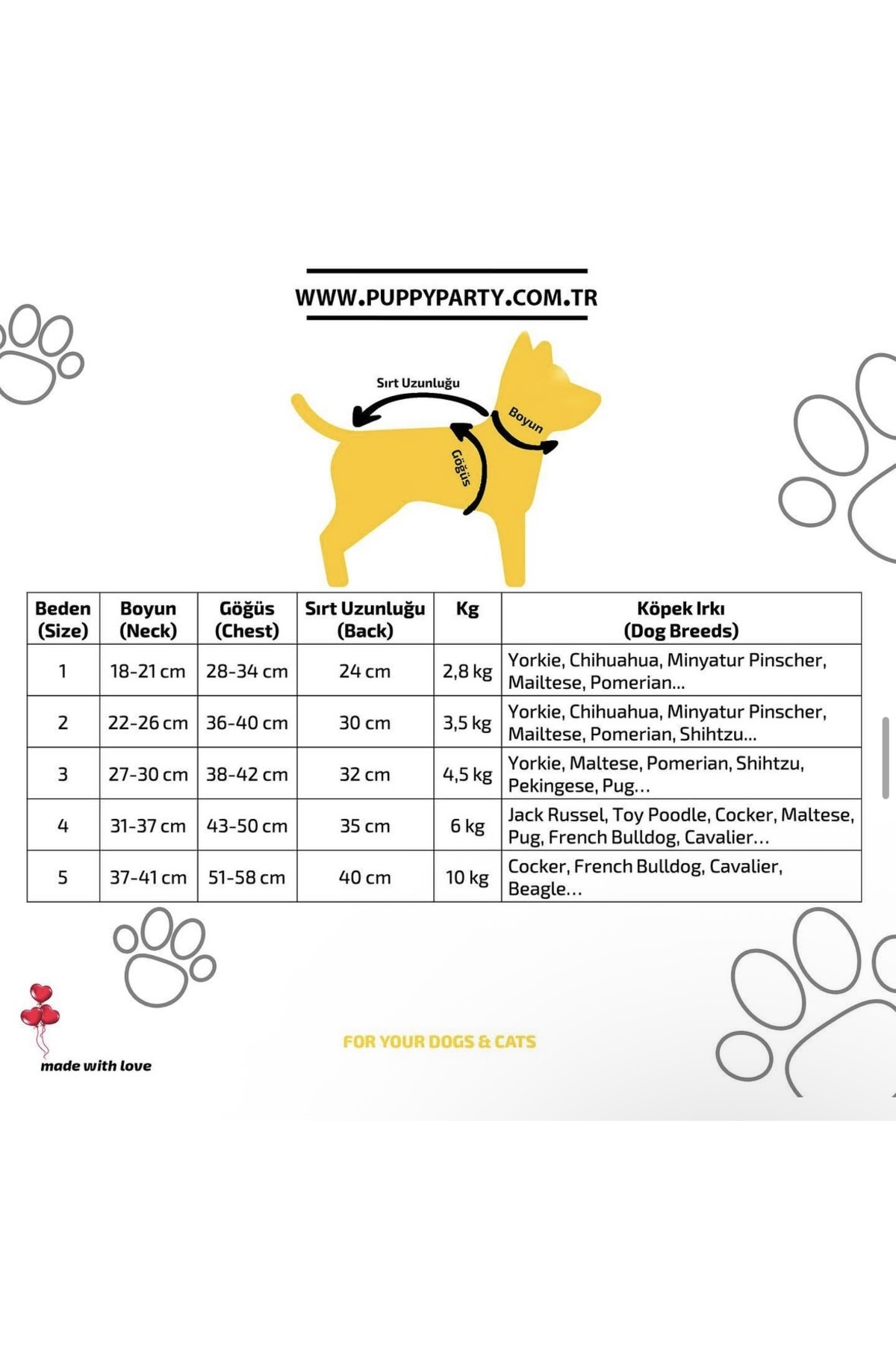 لباس سگ اورجینال PUPPY PARTY