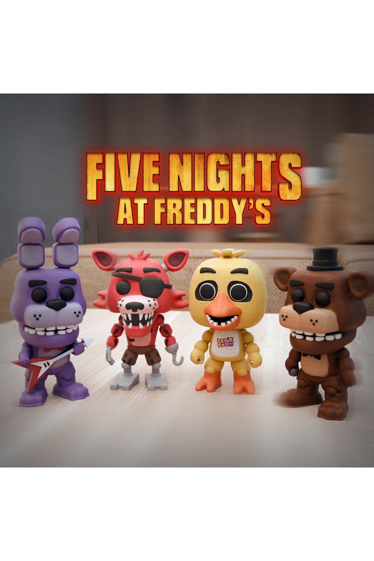 فیگور FNAF FIVE NIGHTS AT FREDDY'S CHARACTERS 15CM از ترکیه Giftbox3d