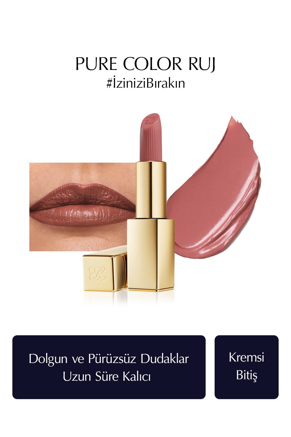 رژ لب خامه ای کرمی خالص انتهای ساتن 3.5 گرم رنگ: 862 غیرقابل توصیف Estee Lauder