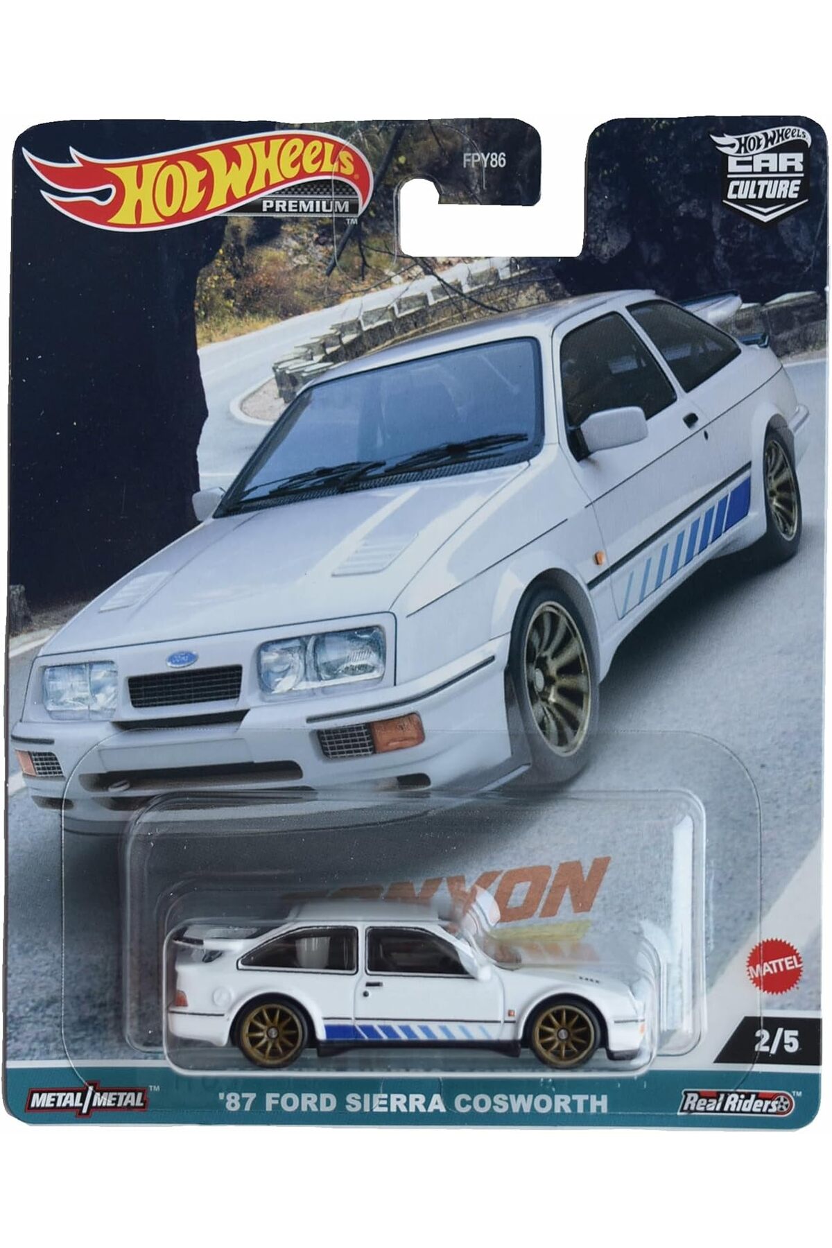 ماشین اسباب بازی 87 FORD SIERRA COSWORTH CANYON فرهنگ HOTWHEELS PREMIUM 2 5 هات ویلز اورجینال HOT WHEELS