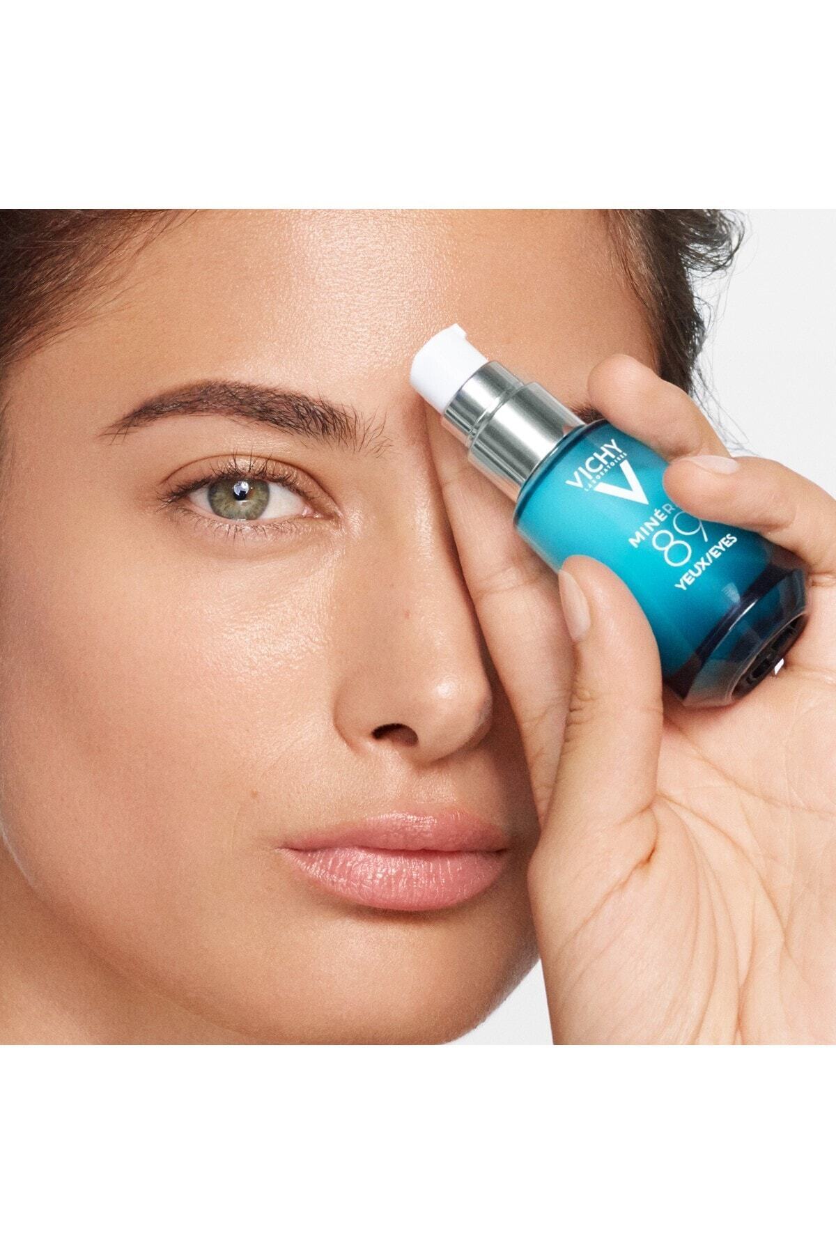Vichy محصول تقویت کننده حفاظتی پوست مواد معدنی 89 سرم مرطوب کننده مراقبت از چشم 15 میلی لیتر