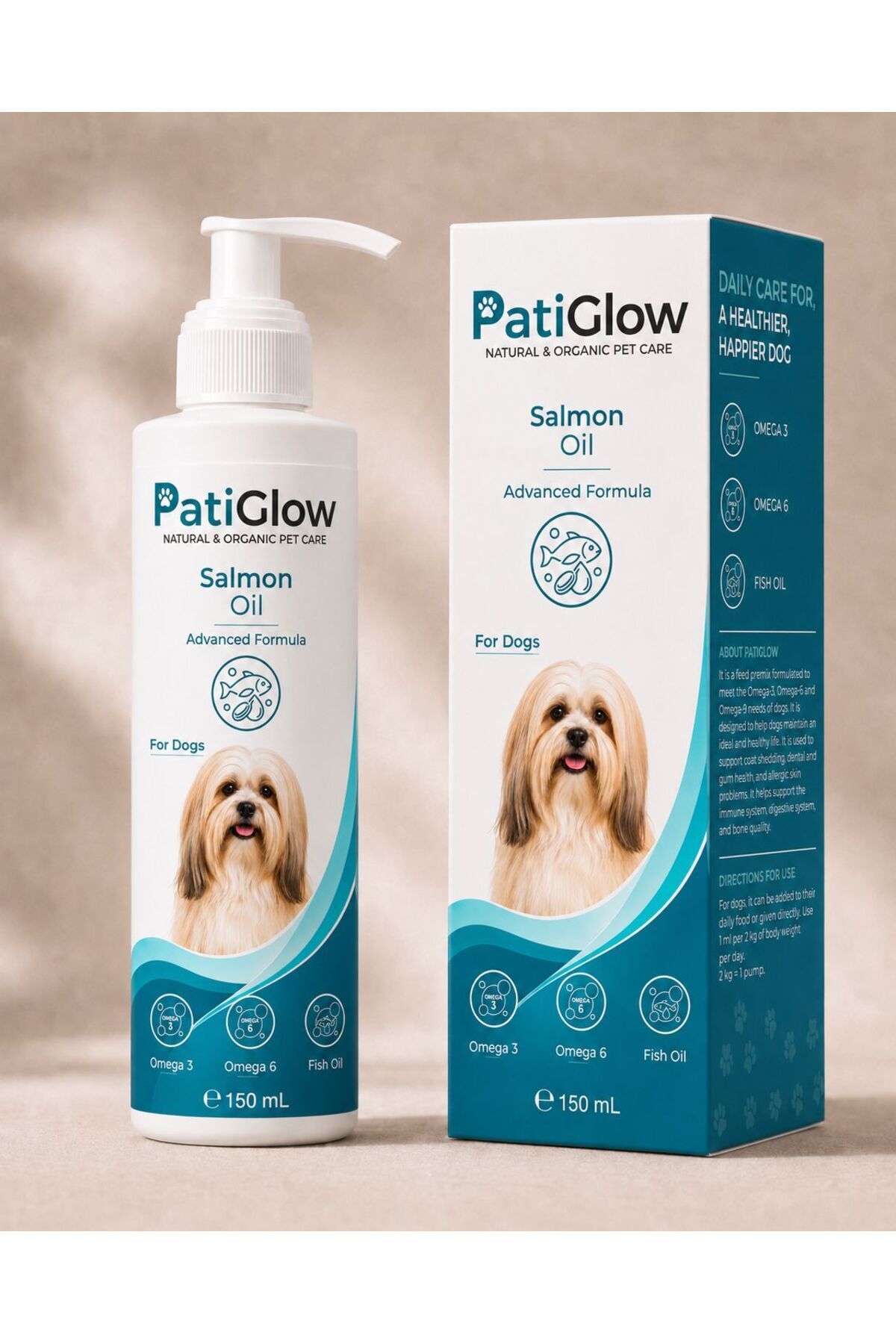 روغن سالمون سگ PatiGlow، ۱۵۰ میلی‌لیتر، ونگنرز VENGNERS