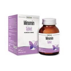 مکمل گیاهی اورزاکس Orzax Minomin با کلسیم و جینسنگ، ۶۰ قرص