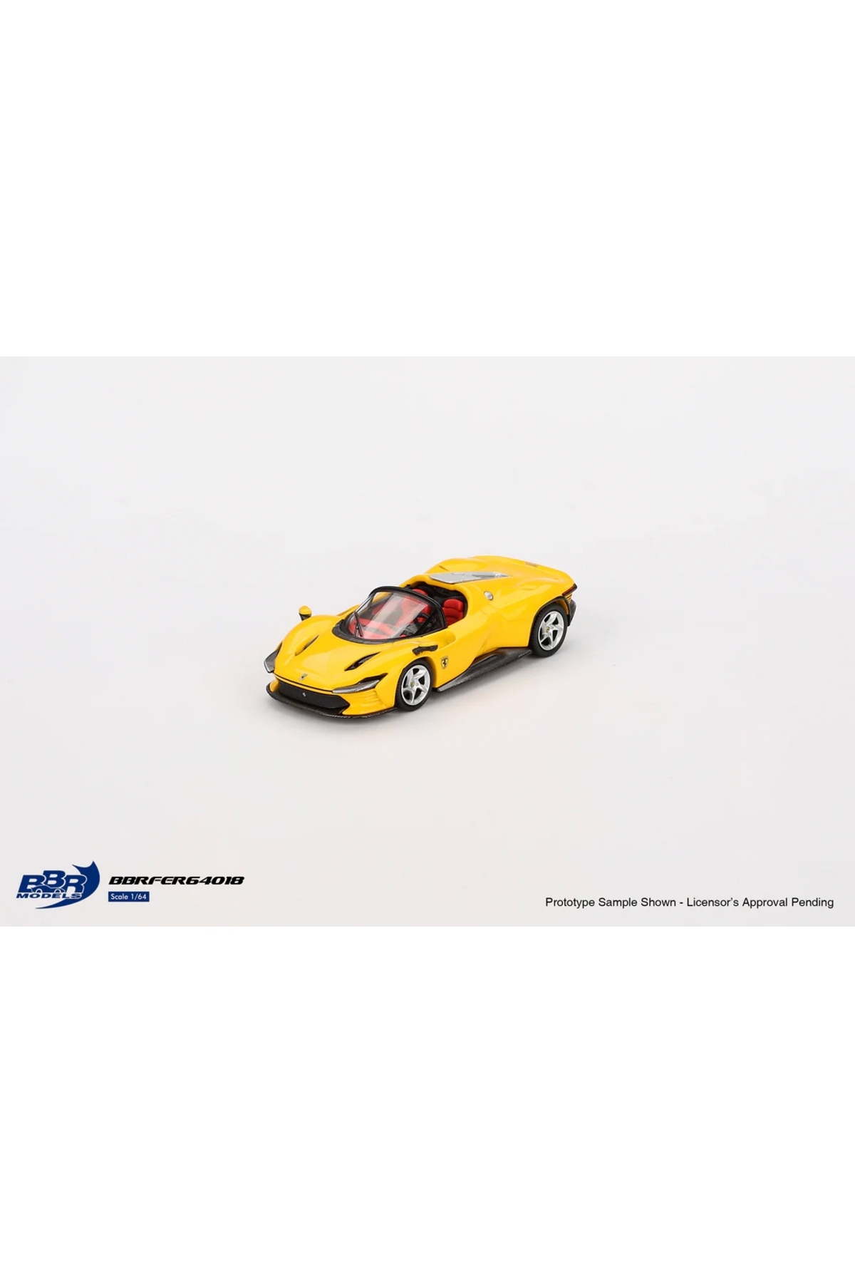 مدل خودرو 164 BBR فراری DAYTONA SP3 GIALLO MODENA BBRFER64018 اورجینال mini gt
