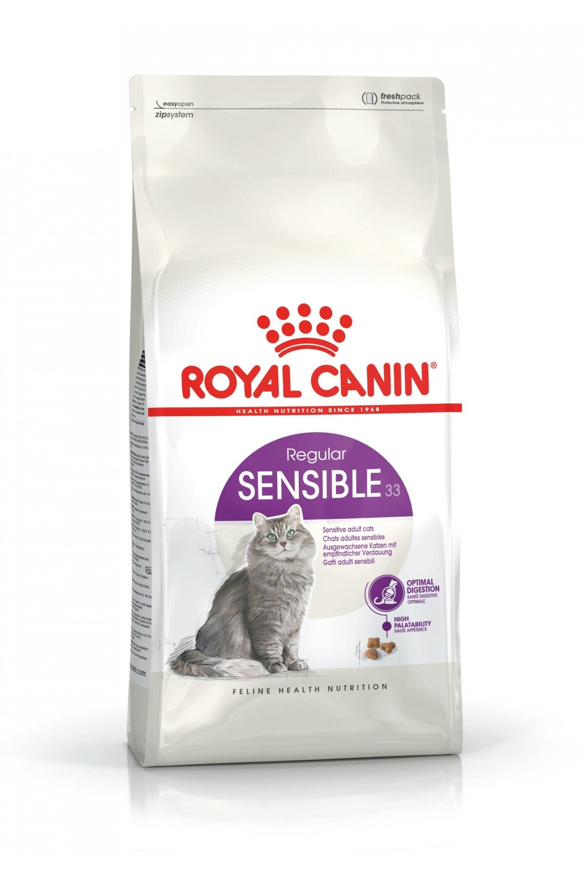 غذای خشک گربه بالغ رویال کنین Royal Canin Sensible33، ۲ کیلوگرم