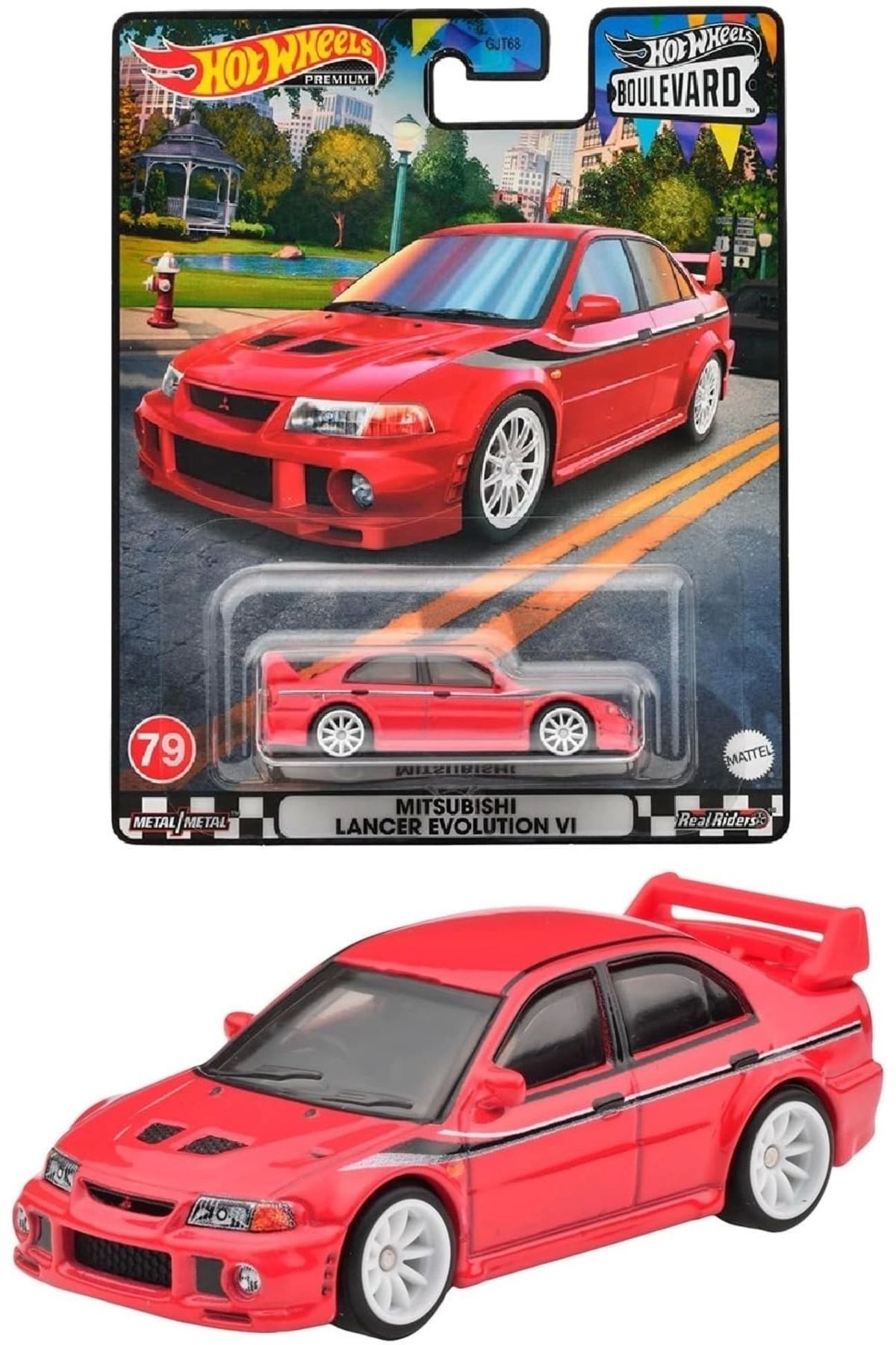 مدل خودرو بلوار MITSUBISHI LANCER EVOLUTION V1 GJT68 HKF26 اورجینال HOT WHEELS
