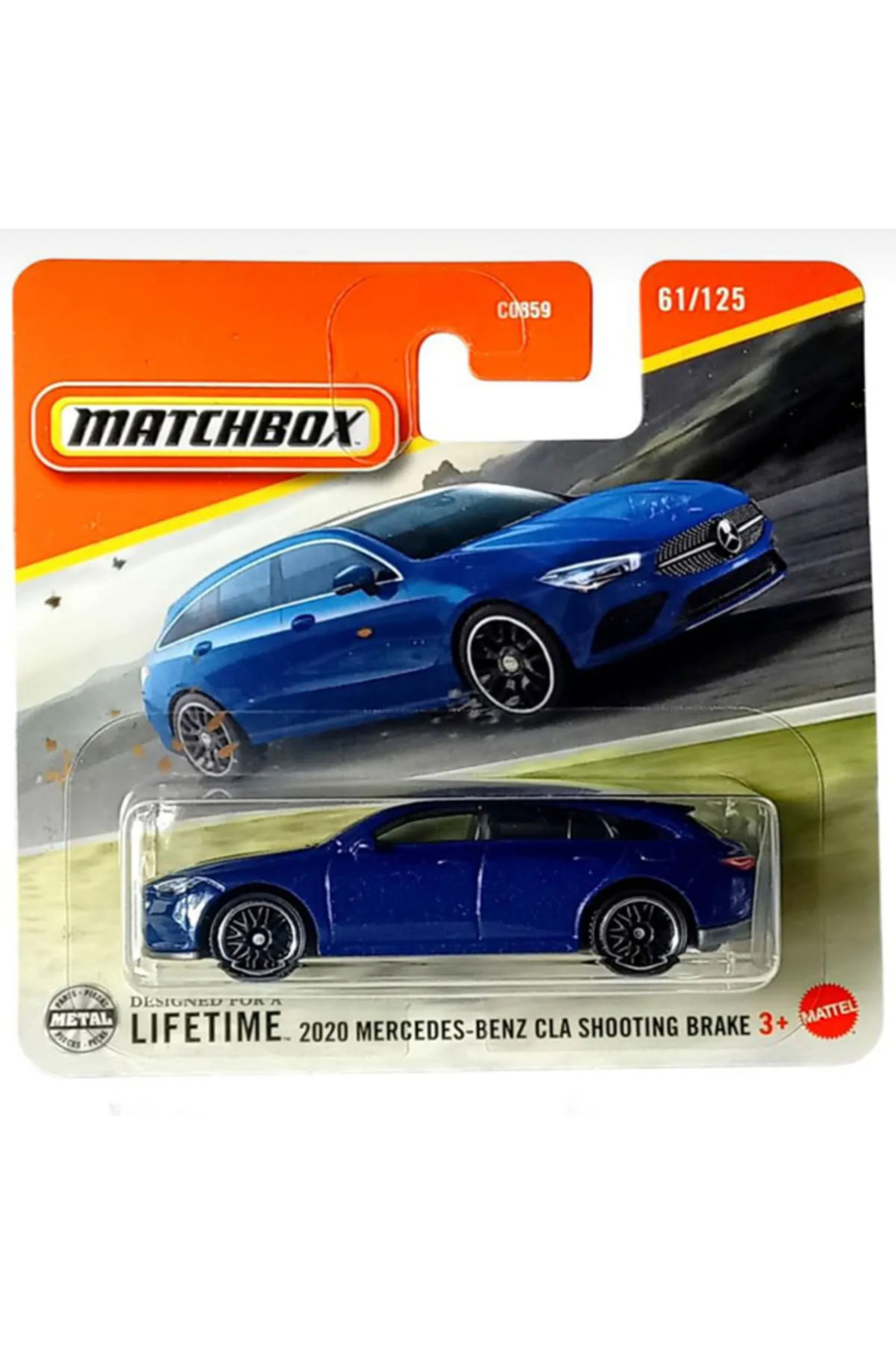 ماشین اسباب بازی MATCHBOX 2020 مرسدس بنز CLA تیراندازی به رنگ آبی 1 64 هات ویلز اورجینال HOT WHEELS