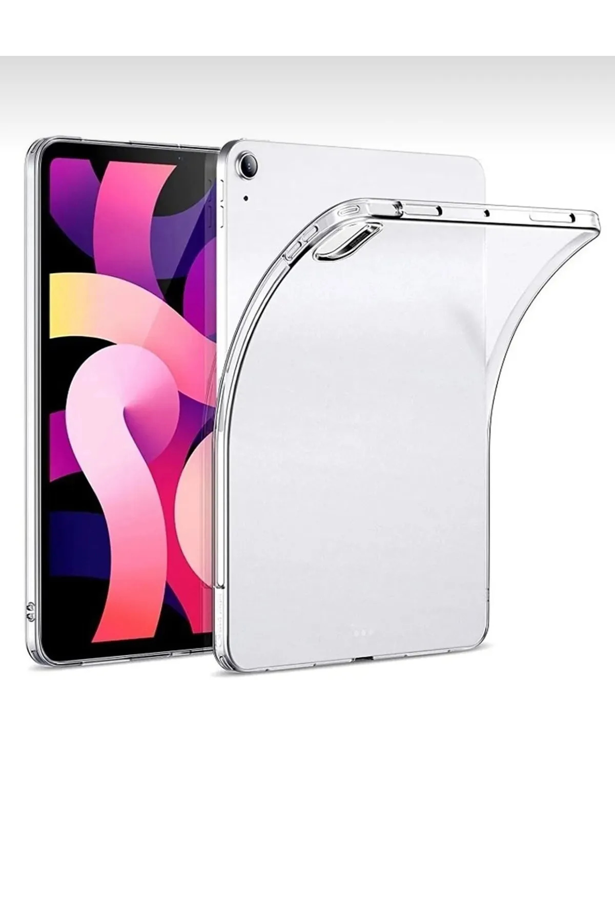 کاور تبلت جلد سیلیکونی شفاف بی رنگ و انعطاف پذیر فوق العاده نازک HUAWEI MATEPAD AIR 11.5 2023 فیبکس Fibaks