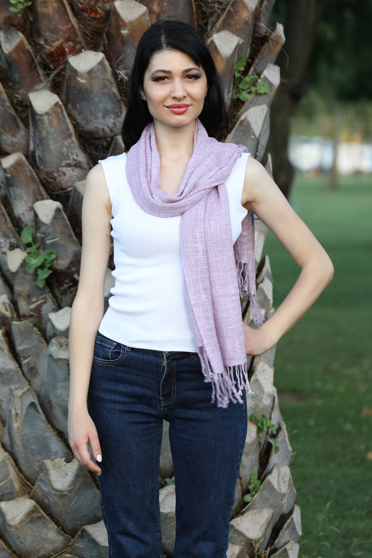 شال کتانی یاسی میستیک Mystic مدل MS-278