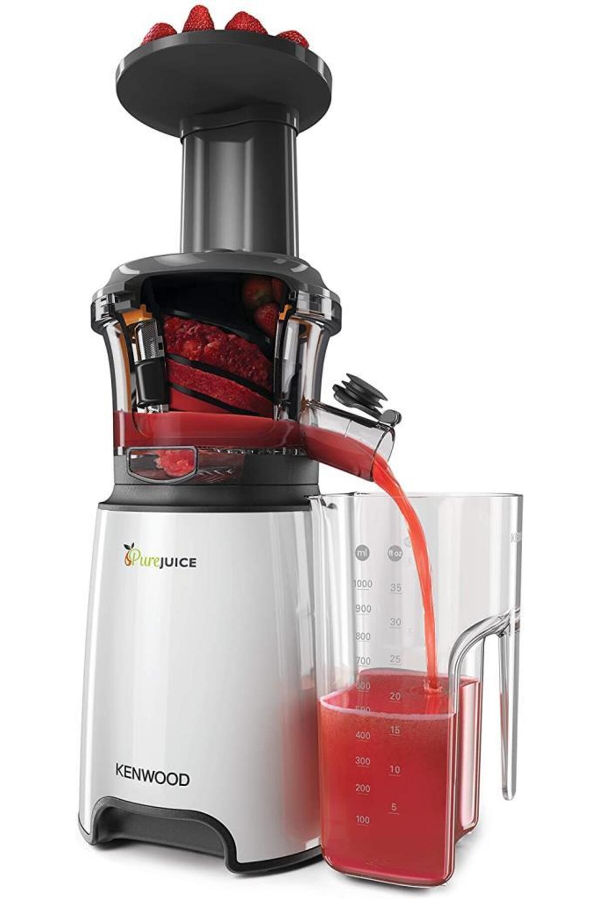 آب میوه و سبزی گیری دستگاه پرس آهسته سبزیجات 1 لیتری کوزه ظرفیت JMP600WH اورجینال Kenwood