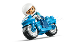 مجموعه بازی ساختنی موتورسیکلت پلیس آبی لگو LEGO، سری دوپلو DUPLO، مدل 10471، ۱۱ قطعه، مناسب ۲ سال به بالا