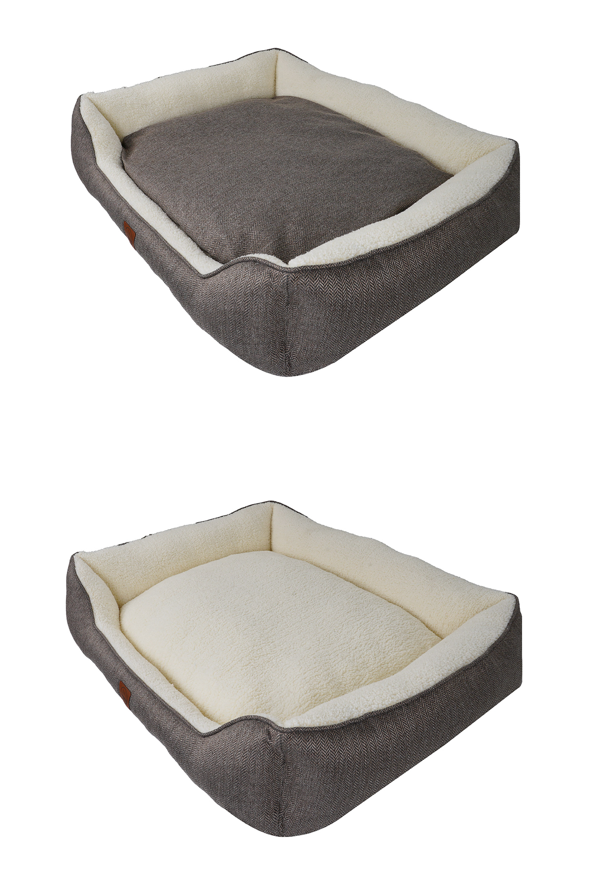 تخت گربه و سگ جونگولیکا پت پروداکتس Jungolica Pet Products Zeus، دوطرفه و قابل شست‌وشو، کد JPP71 قهوه‌ای