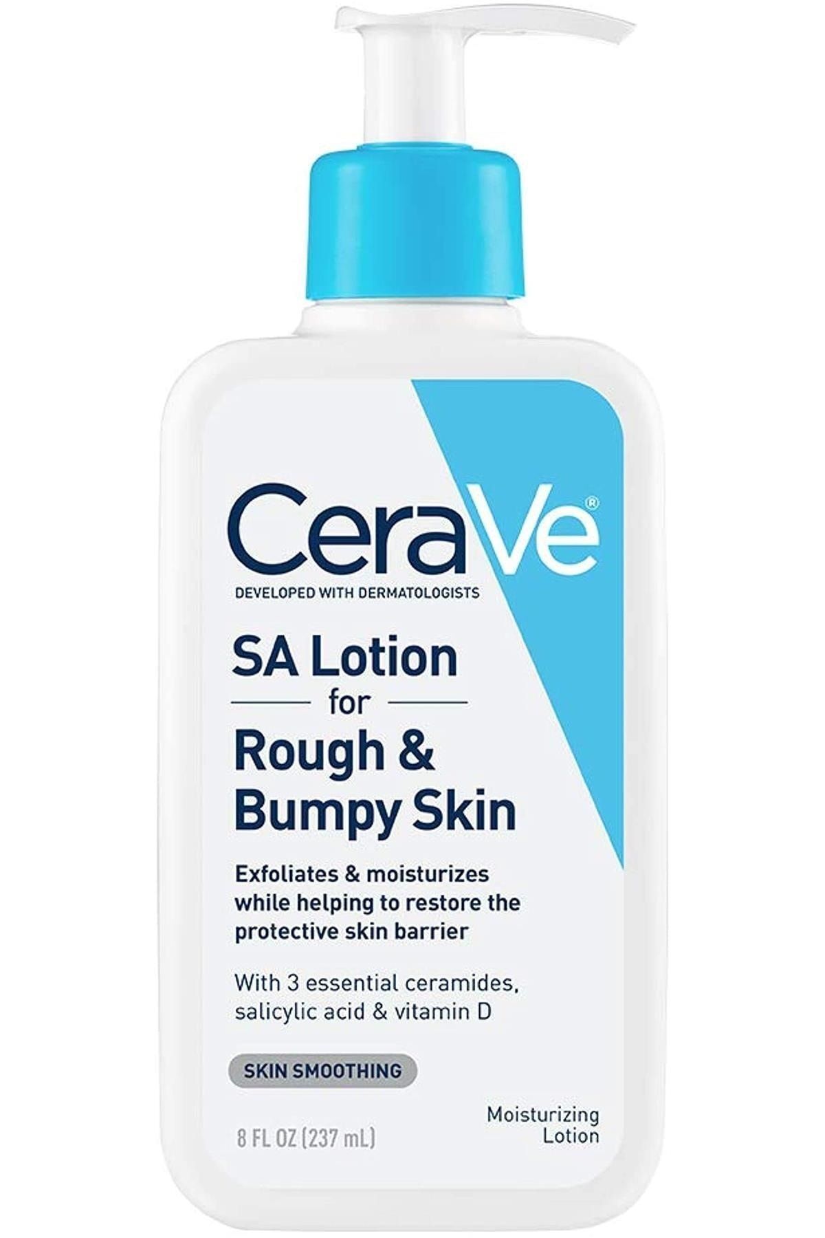 CeraVe لوسیون مرطوب‌کننده برای پوست خشک و ناهموار 237 میلی لیتر