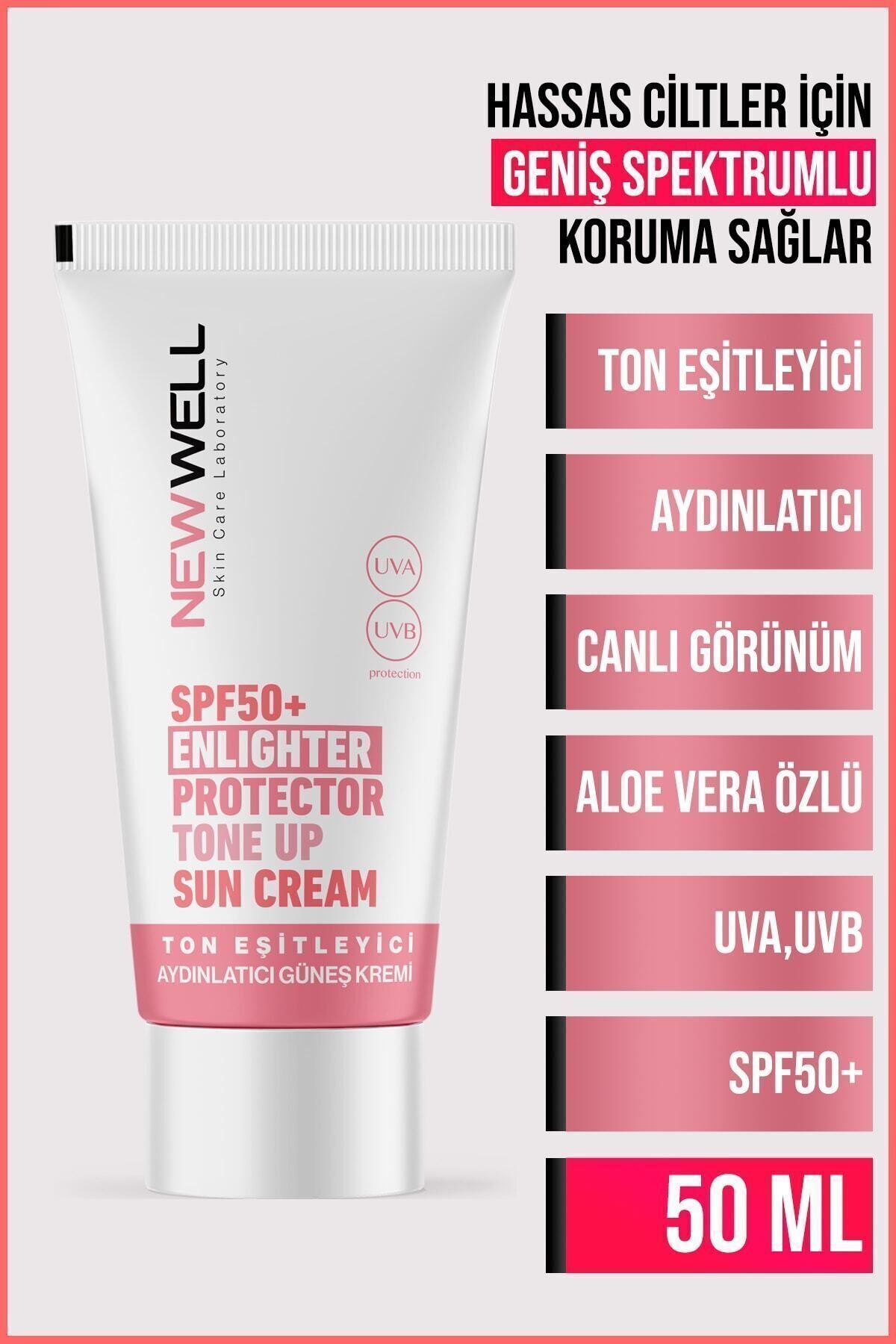 کرم ضد آفتاب روشن کننده و ضد لک صورت Well Tone Equalizing با SPF50+ و محافظت بالا، حجم 50 میلی لیتر