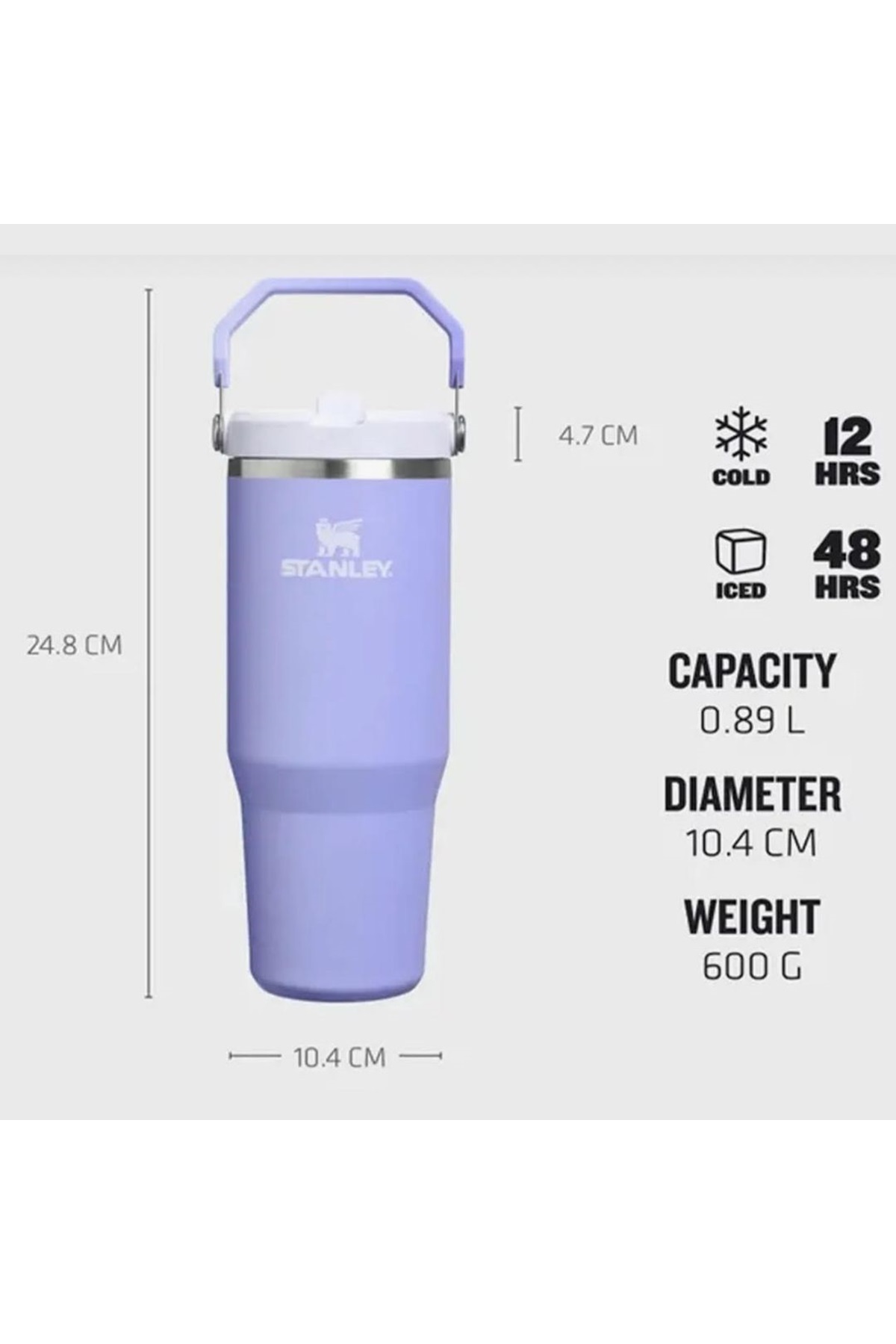 فلاسک لیوان ICEFLOW™ FLIP STRAW 2.0 0.89L 30OZ اورجینال Stanley