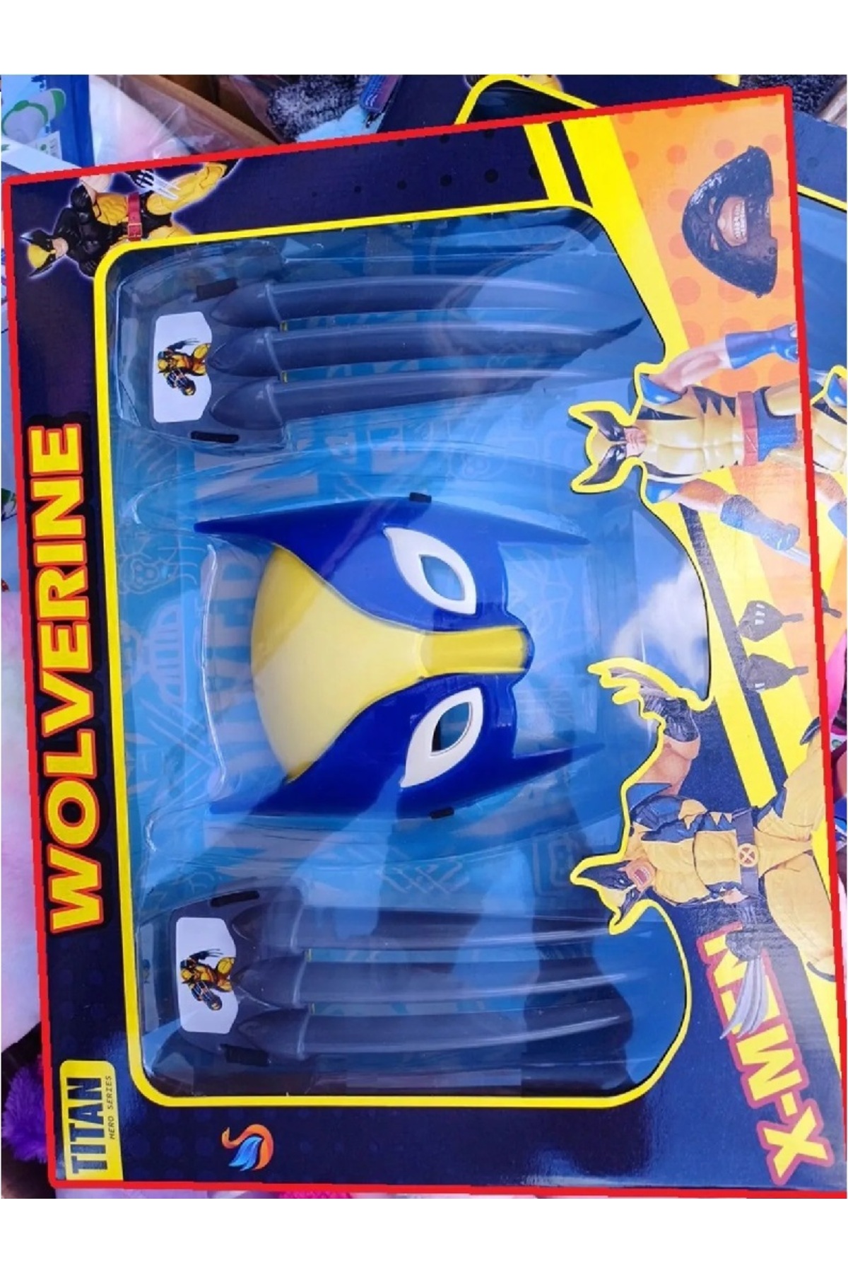 اسباب بازی های فیگور دیگر تیغه مچ و ماسک نورانی WOLVERINE LOGAN 5 SPIDERMAN OYUNCAKSAHİLİ