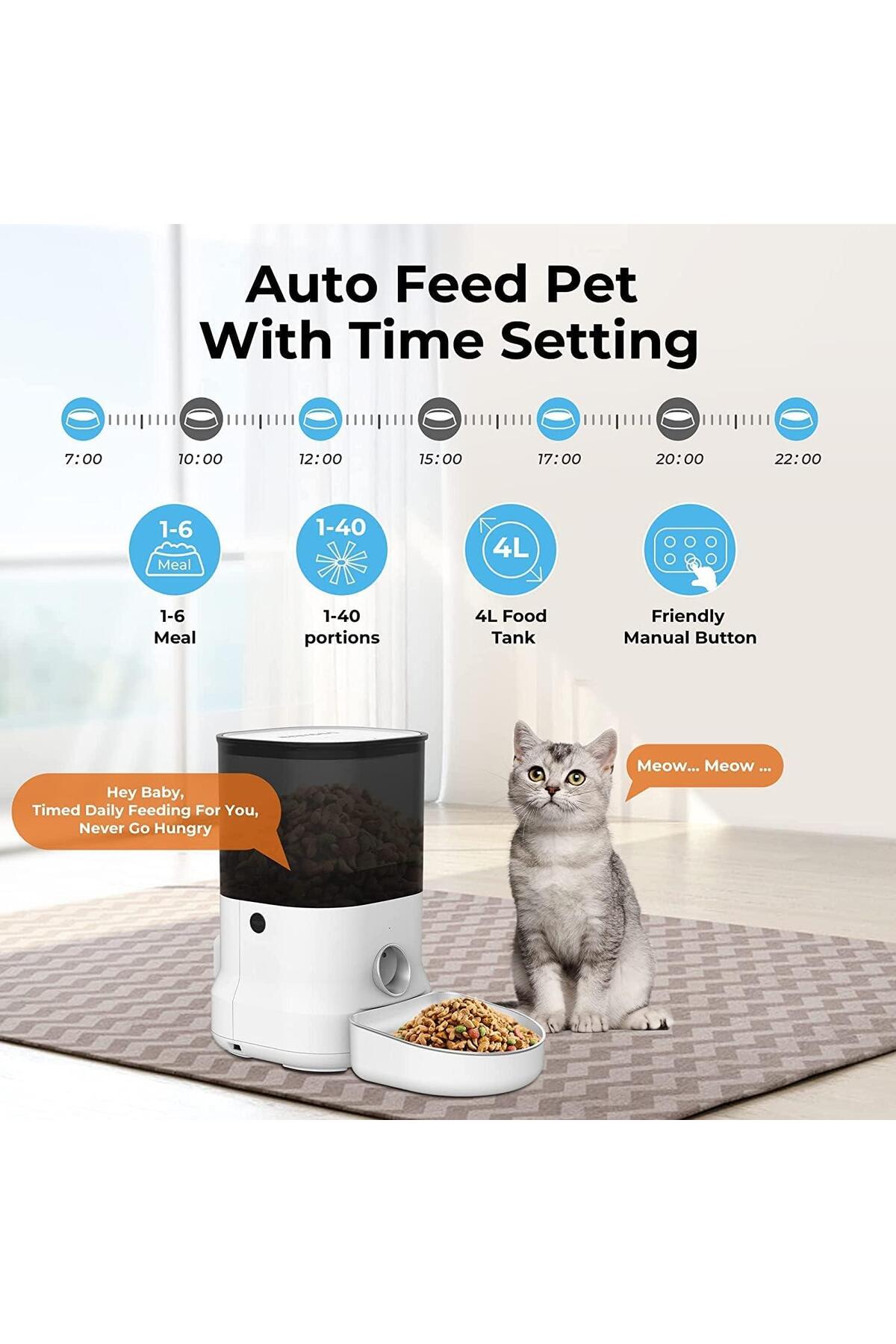 ظرف غذادهی خودکار حیوانات داگنس Dogness مدل F12-M سفید
