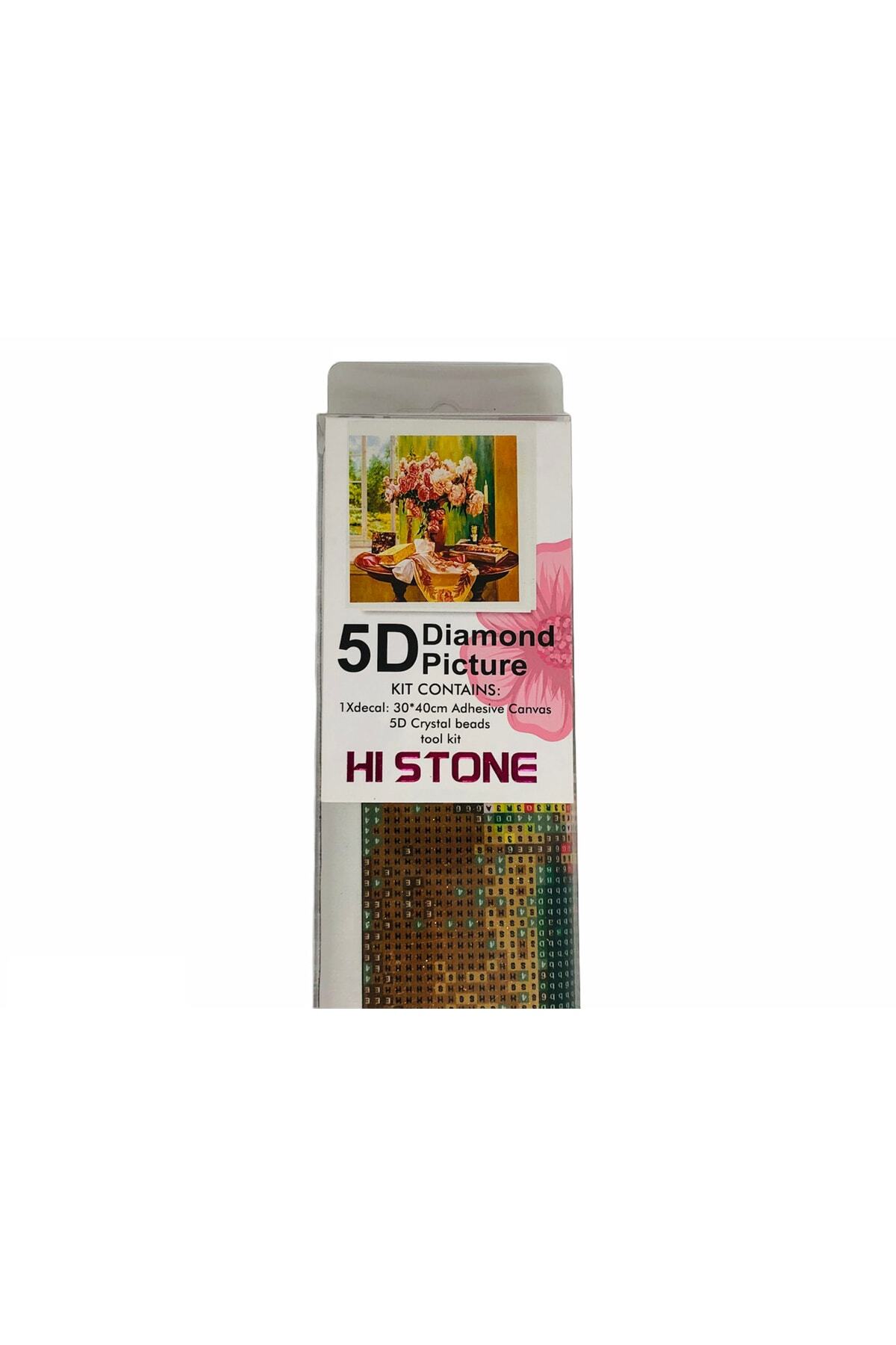 پازل کیت ملیله موزاییک پردازش سنگ مهره الماس 5D STONE 30X40CM YDF74691 Store