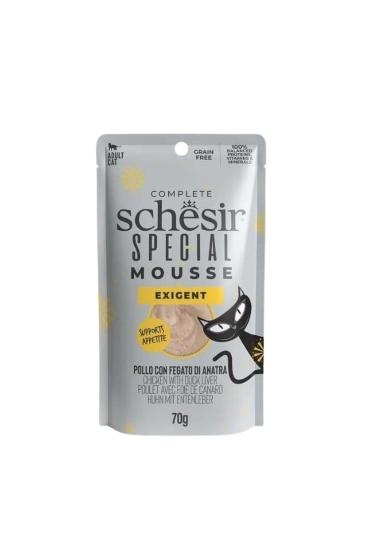 غذای مرطوب گربه شزیر Schesir Special Mousse با مرغ، ۷۰ گرم