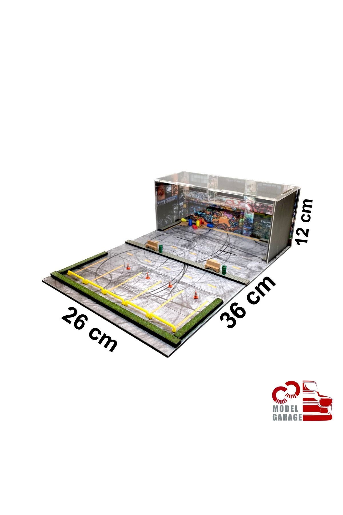 مدل خودرو 1 64 SCALE TOKYO VEHICLE PARKING DIORAMA DIECAST DISPLAY STAND SHELF CAR GARAGE TOY اورجینال Genel Markalar