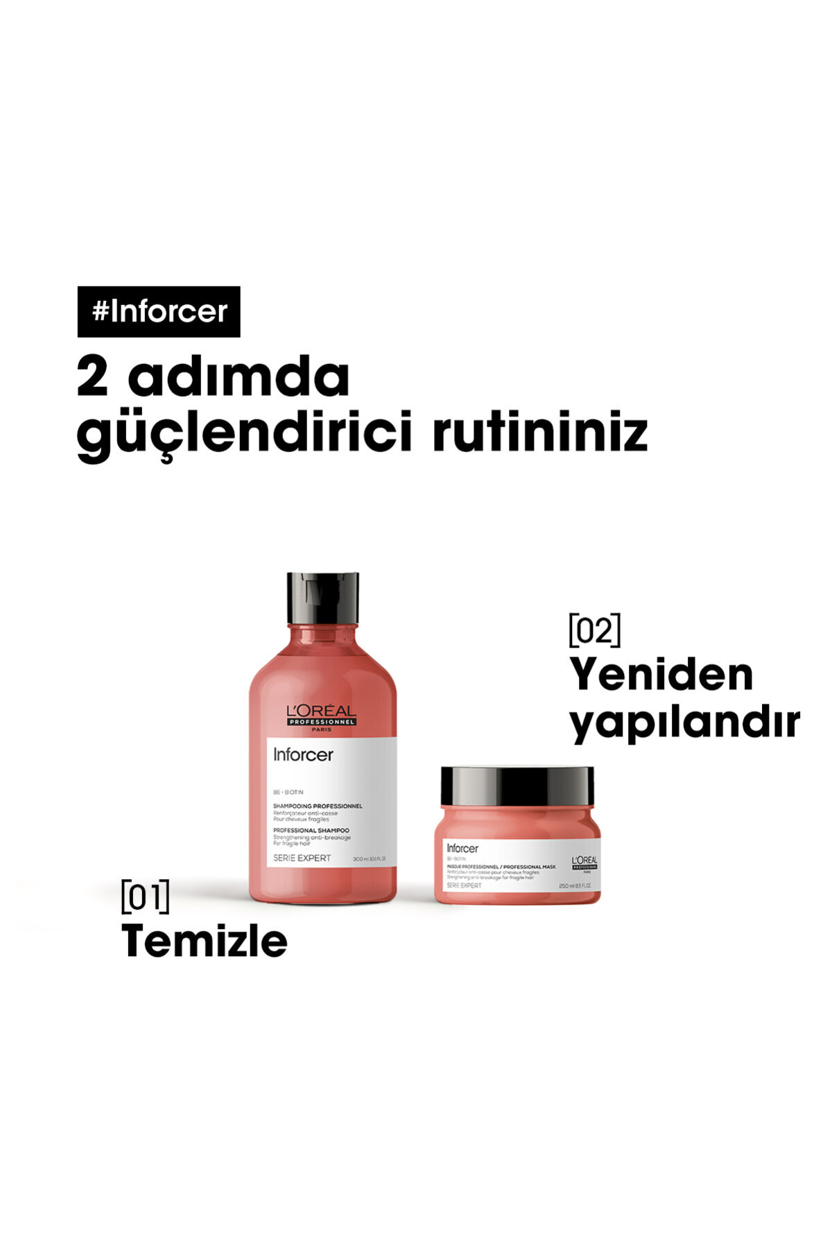 شامپو تقویت کننده ضد شکست سری EXPERT INFORCER 300ML L'oreal Professionnel
